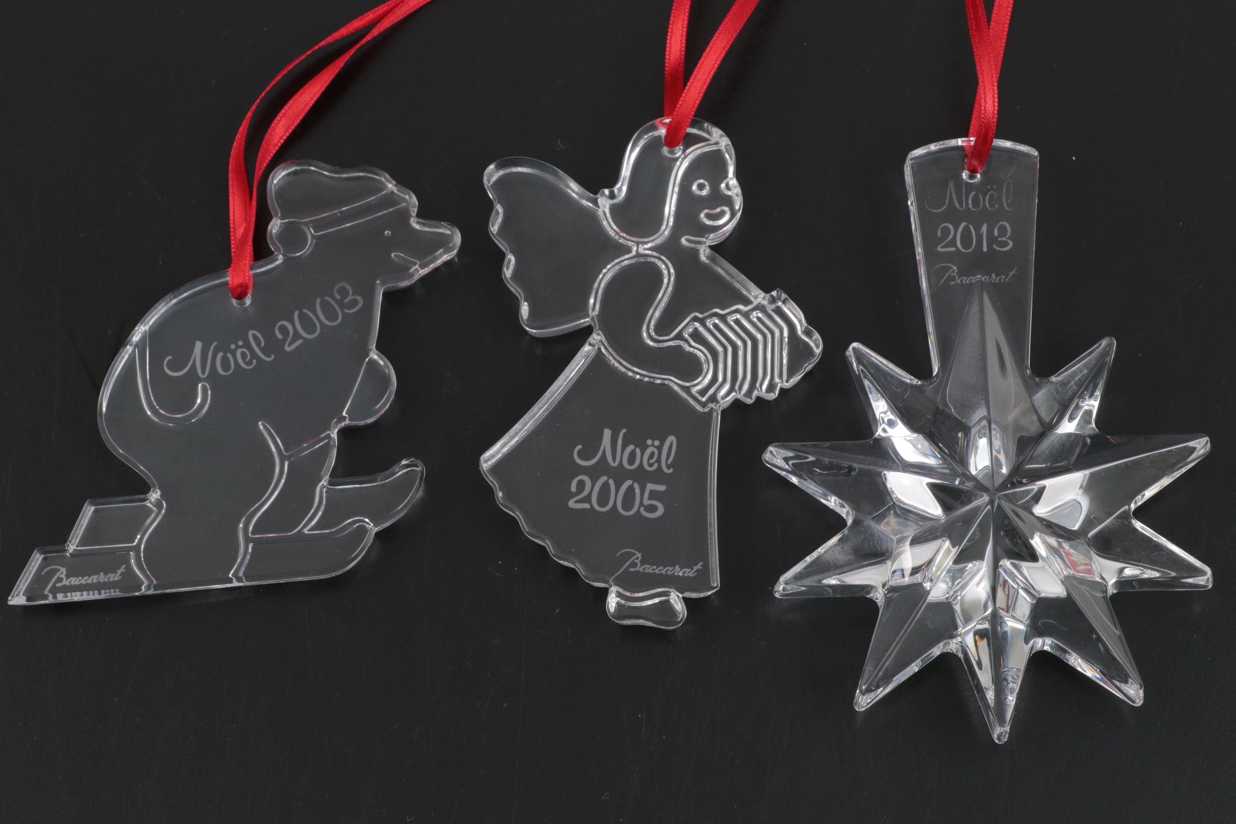 Baccarat Crystal Annual Christams Ornaments