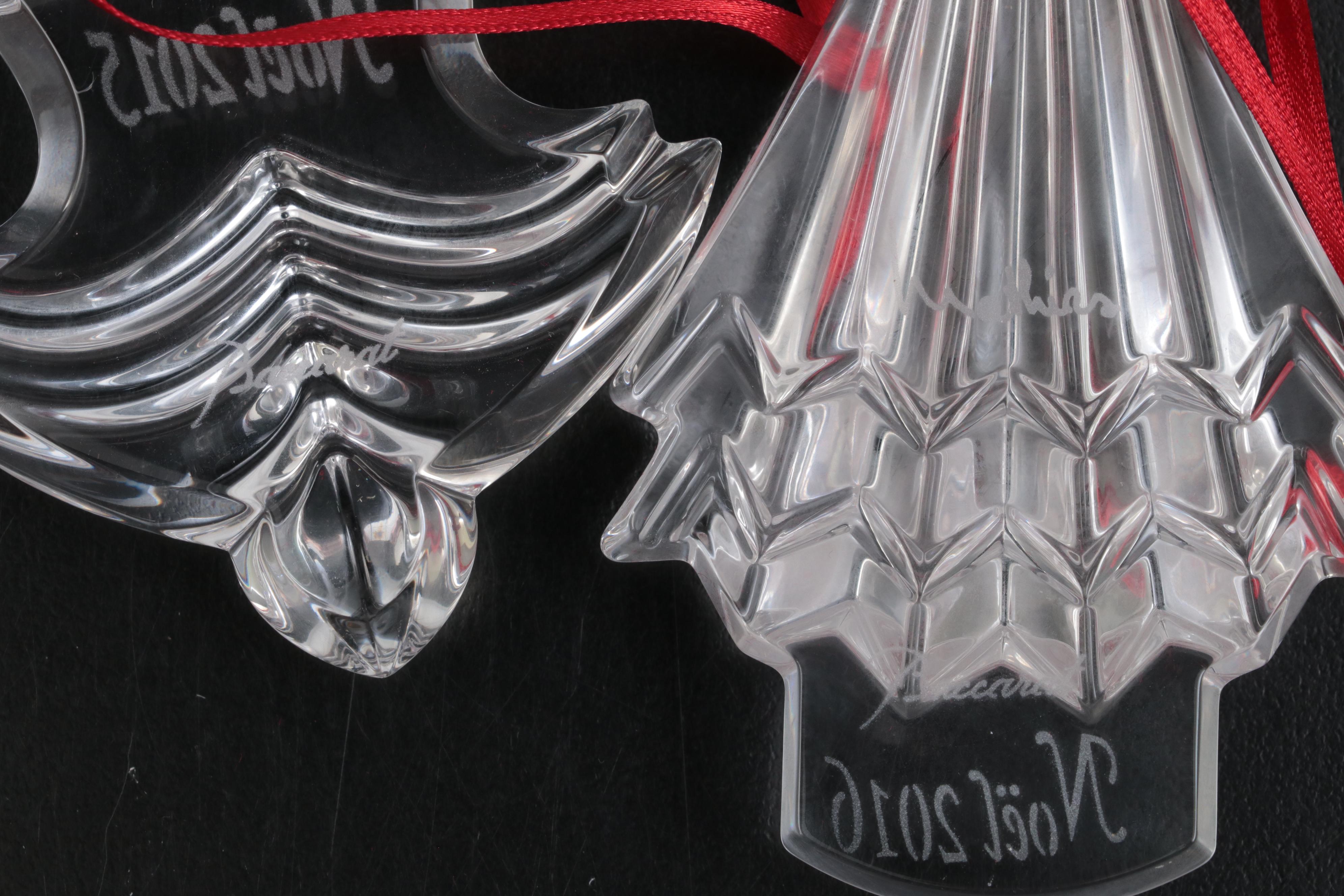 Baccarat Crystal Annual Christams Ornaments