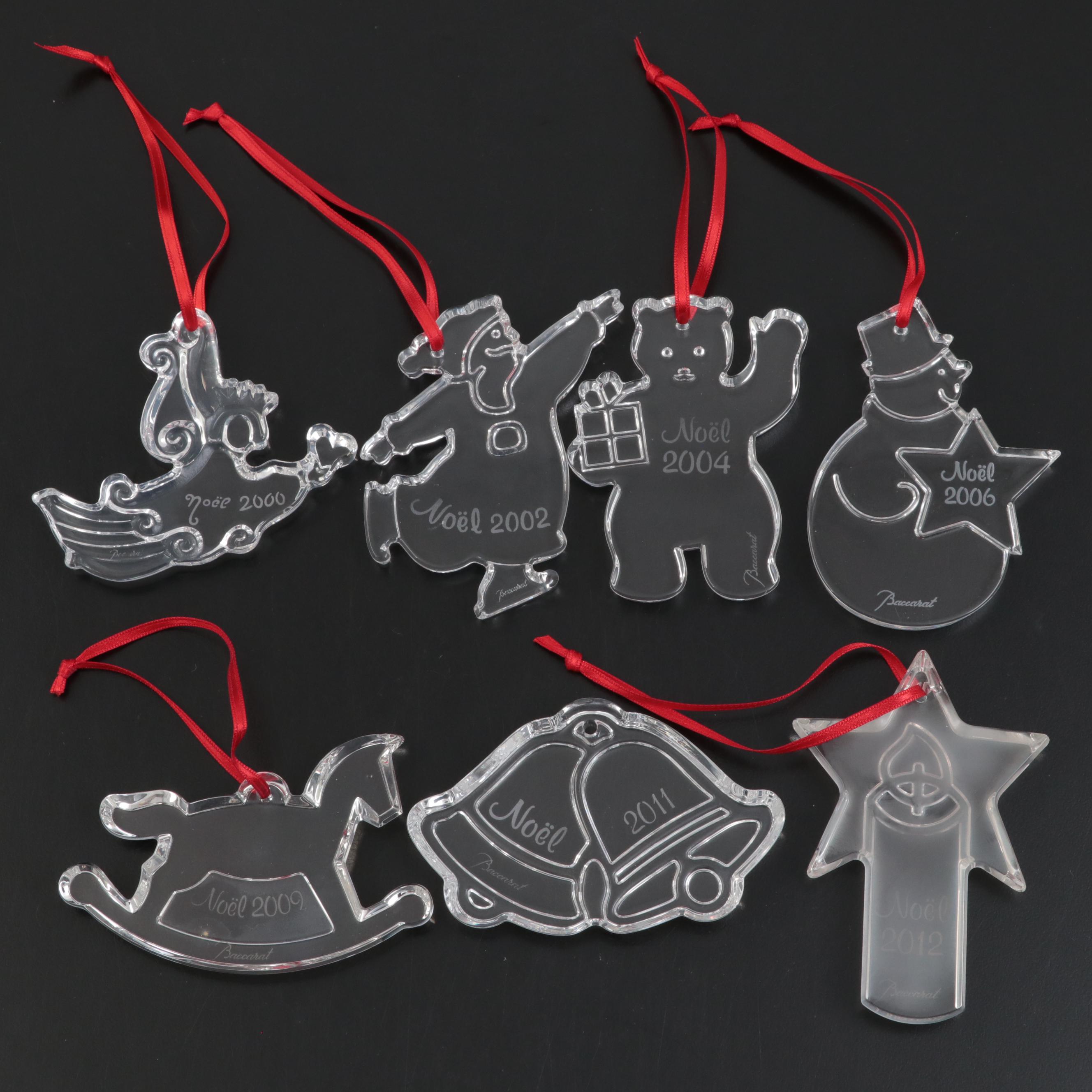 Baccarat Crystal Annual Christmas Ornaments, 2000s