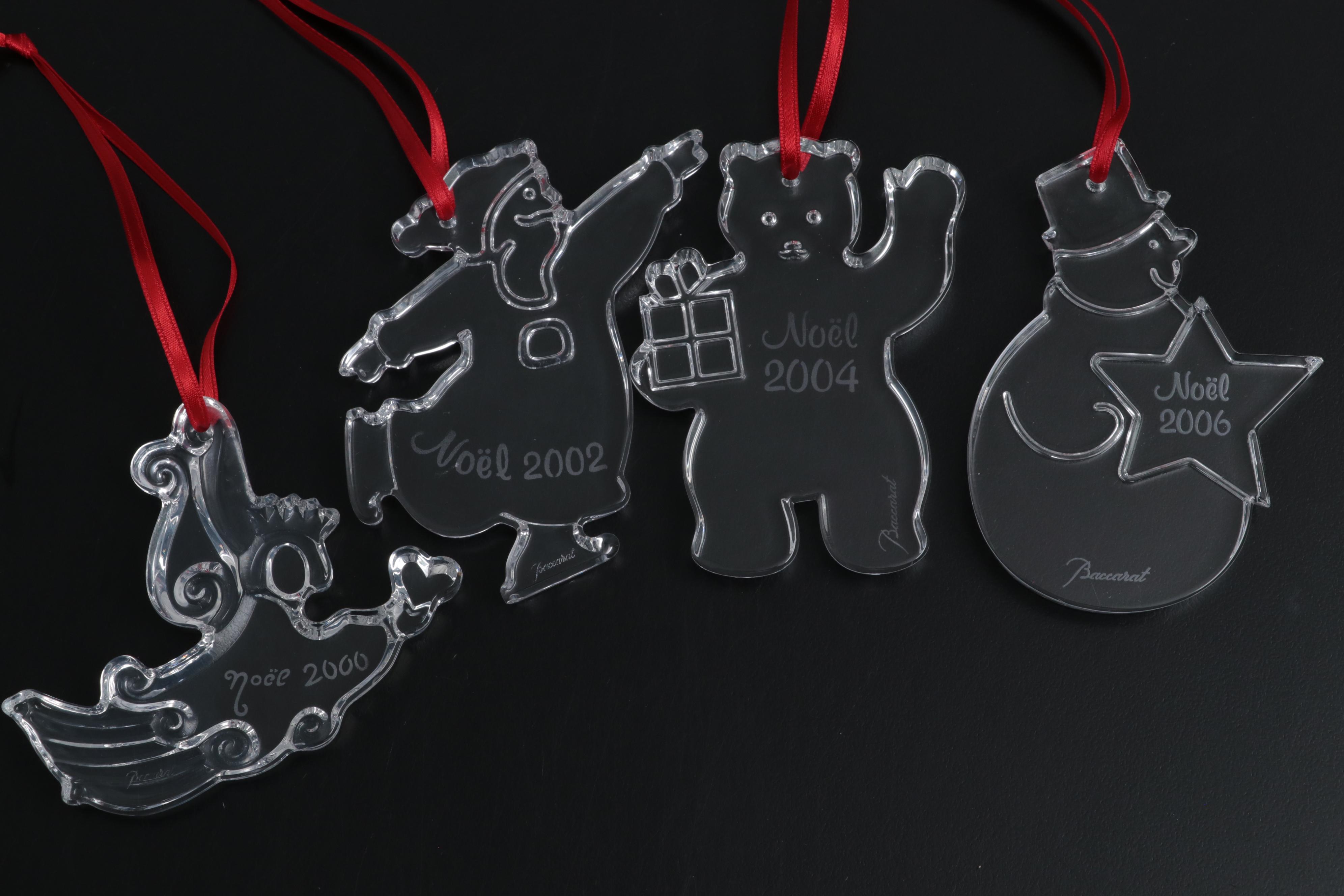 Baccarat Crystal Annual Christmas Ornaments, 2000s