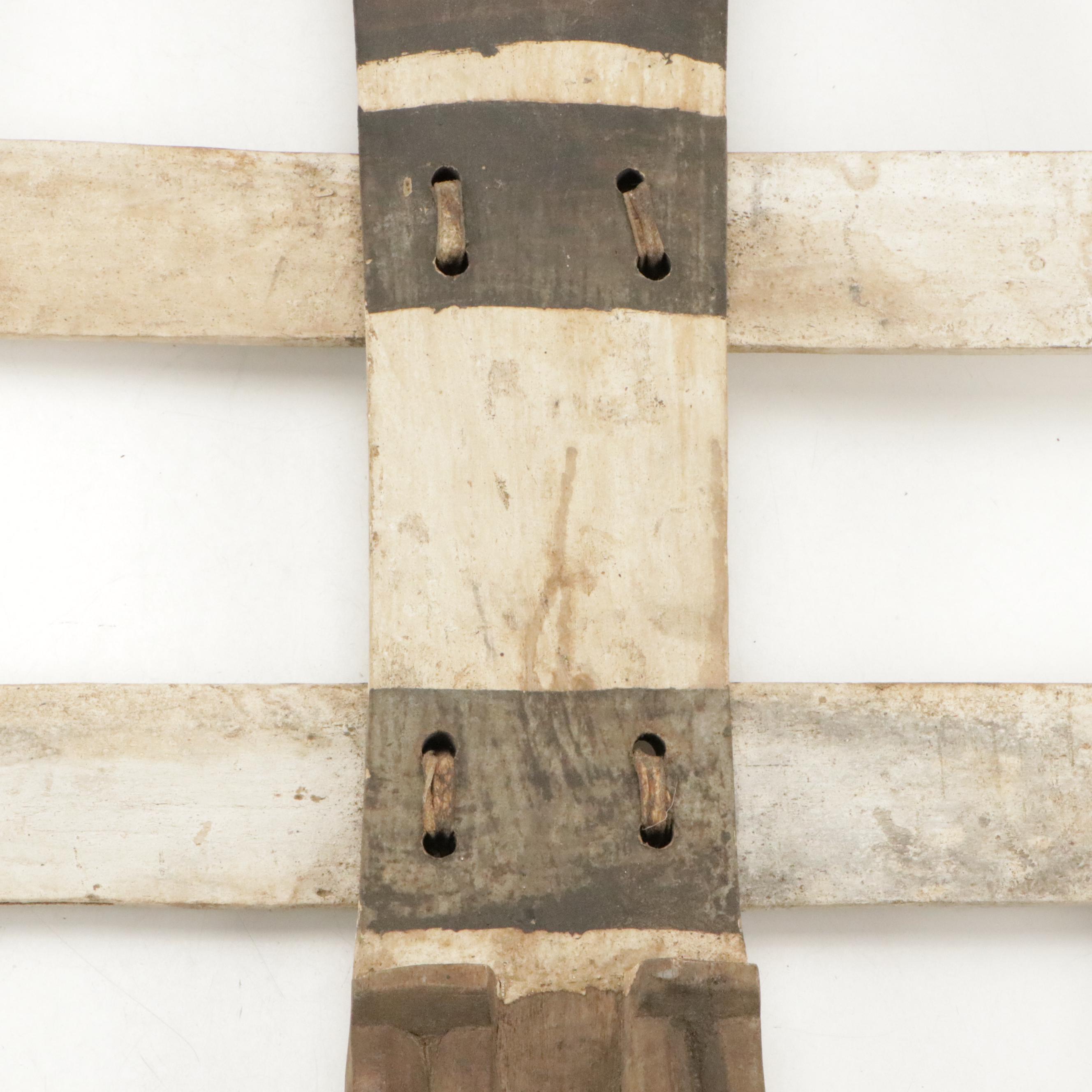 Mali Dogon Kanaga Hand-Carved and Pigmented Ceremonial Mask