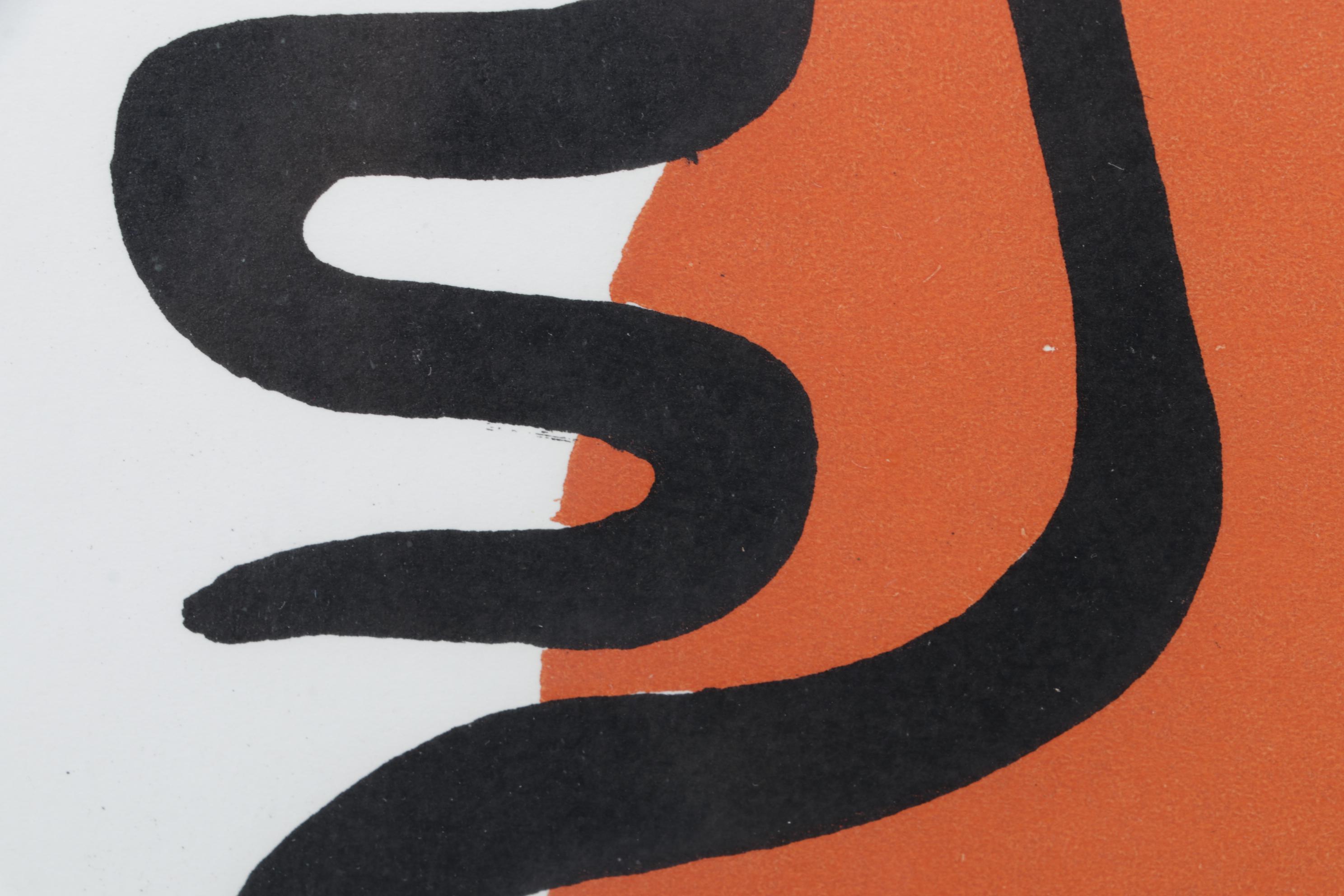 Alexander Calder Color Lithograph Poster for Jacques Damase Gallery, c. 1973