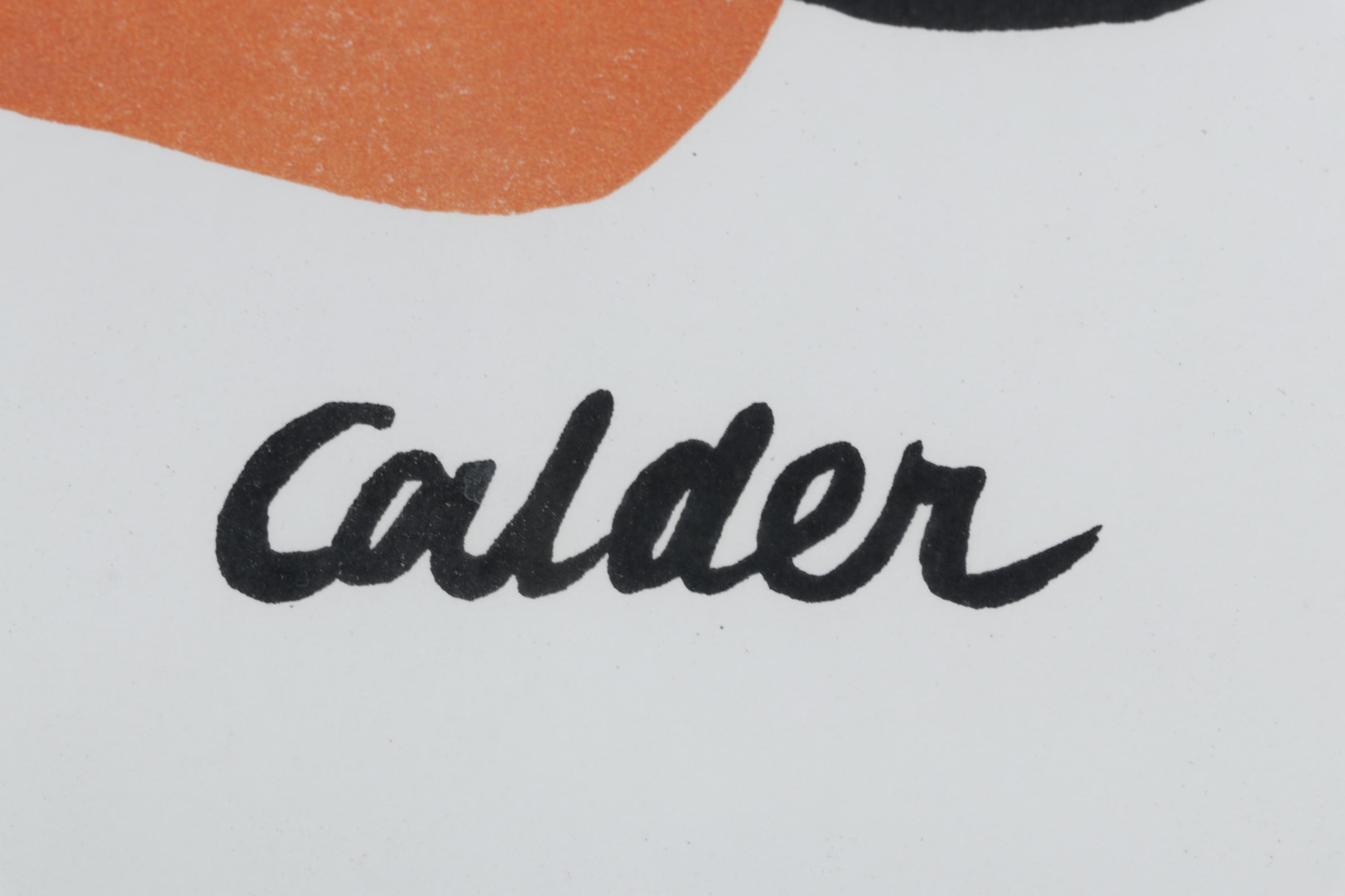 Alexander Calder Color Lithograph Poster for Jacques Damase Gallery, c. 1973