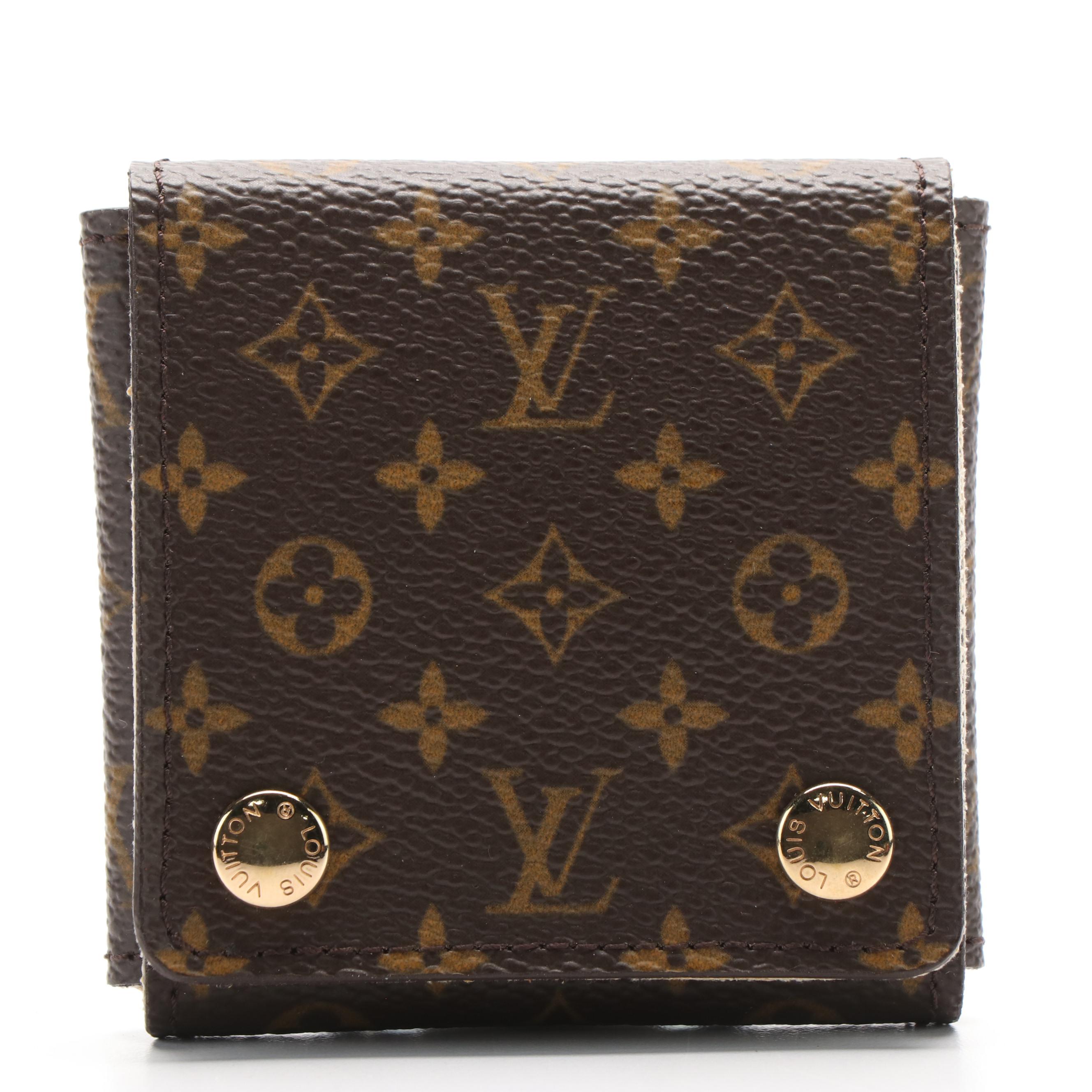 Louis Vuitton Monogram Canvas Folding Travel Jewelry Case