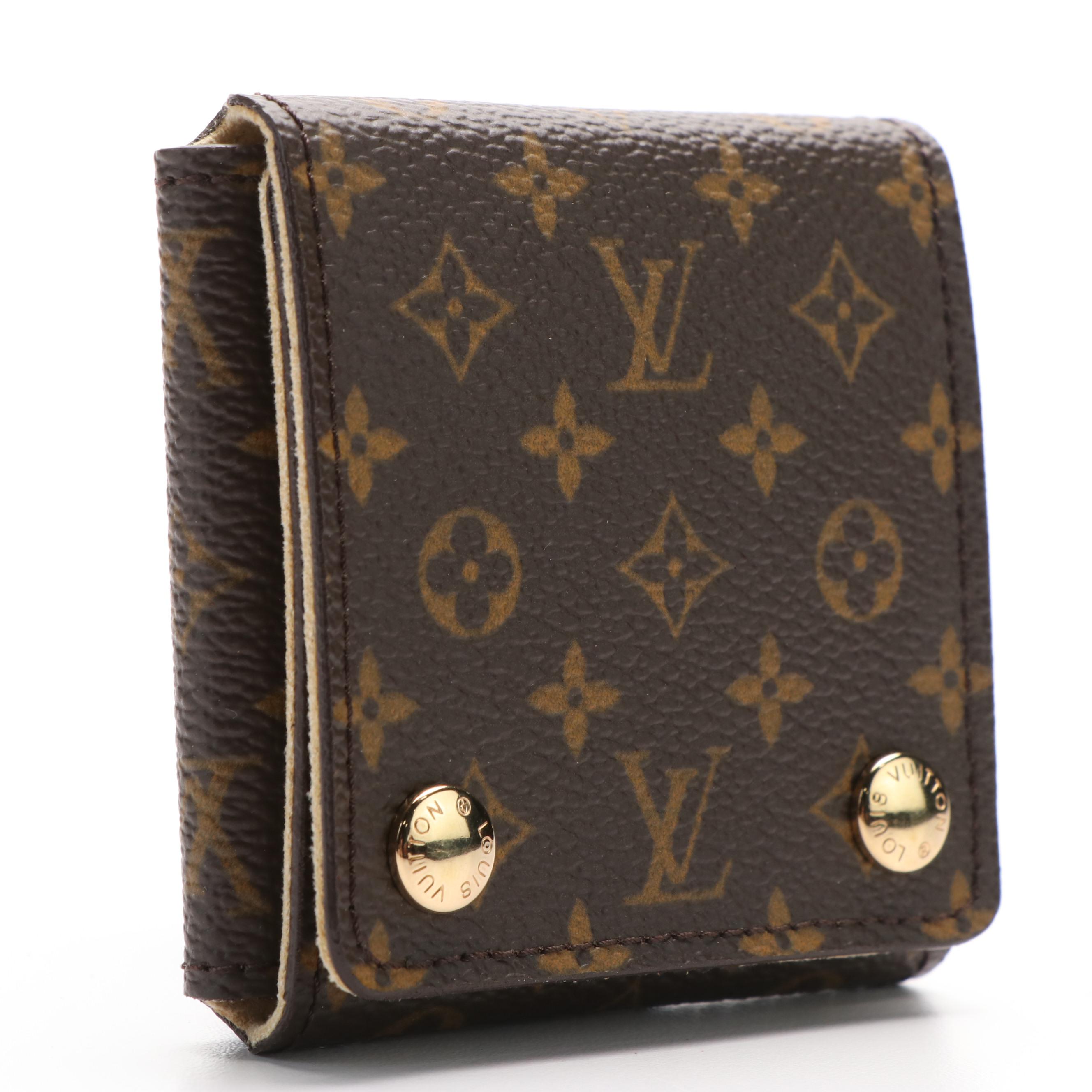 Louis Vuitton Monogram Canvas Folding Travel Jewelry Case