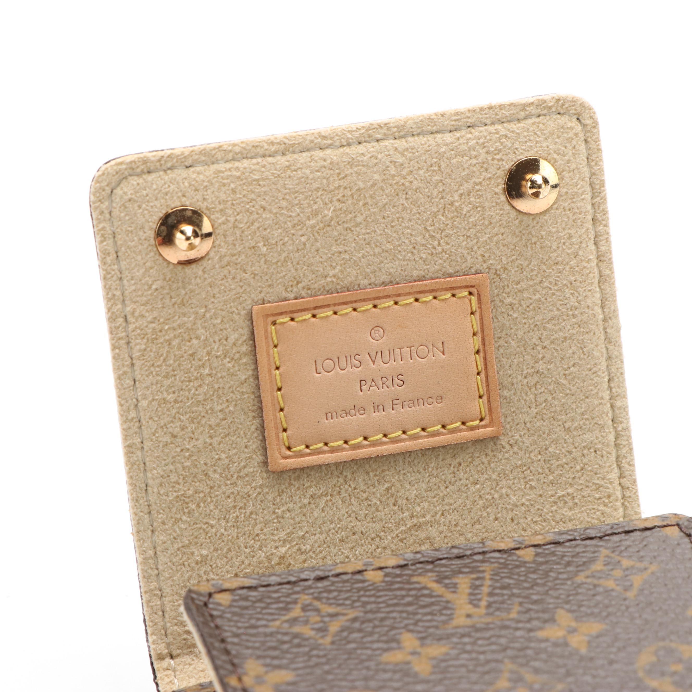 Louis Vuitton Monogram Canvas Folding Travel Jewelry Case