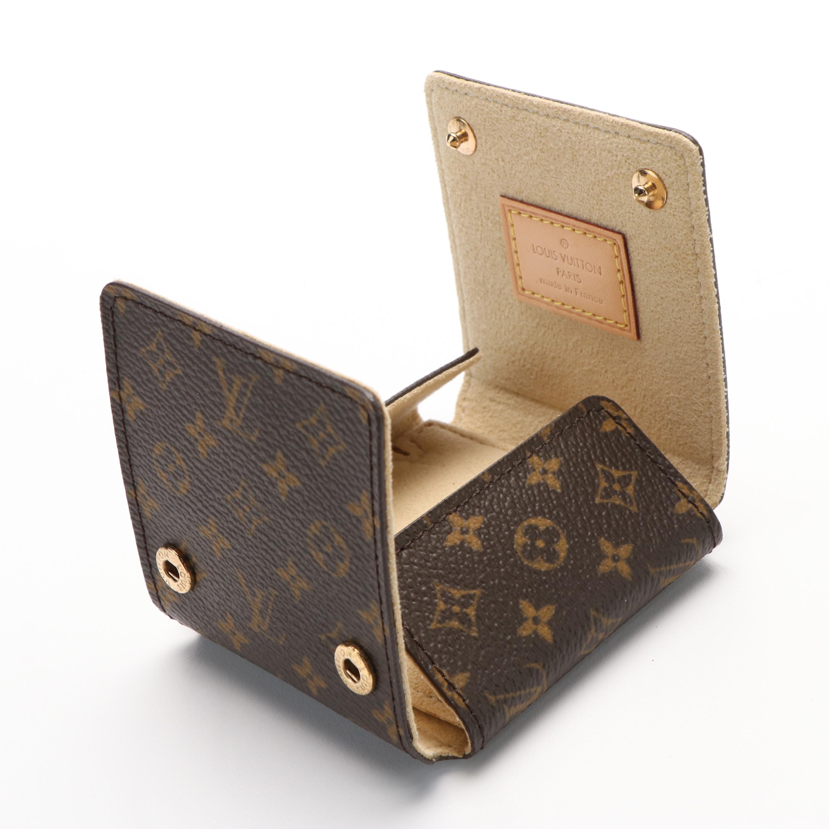Louis Vuitton Monogram Canvas Folding Travel Jewelry Case