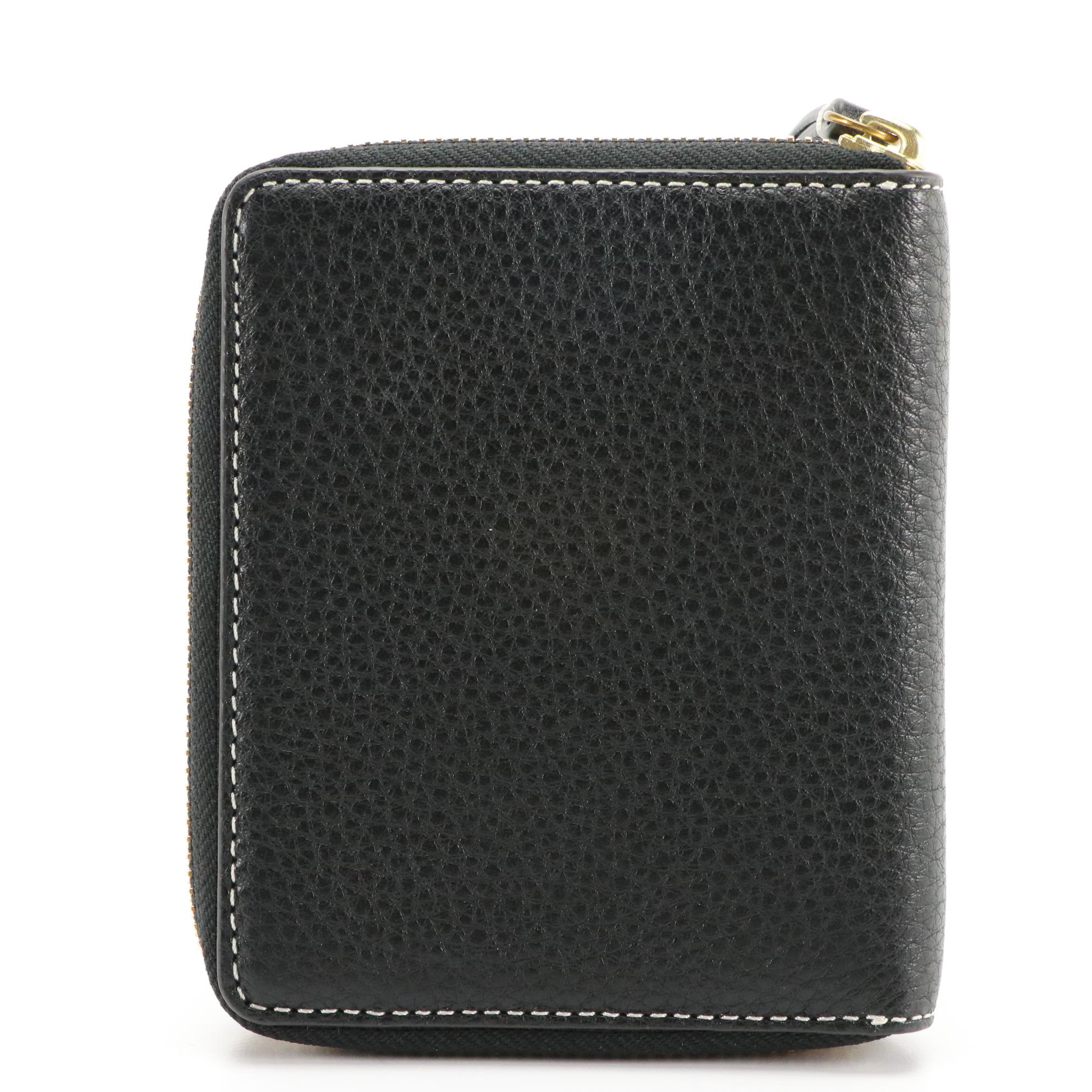 Tory Burch Brown and Black Leather Wallets, Navy Blue Leather Coin Pouch