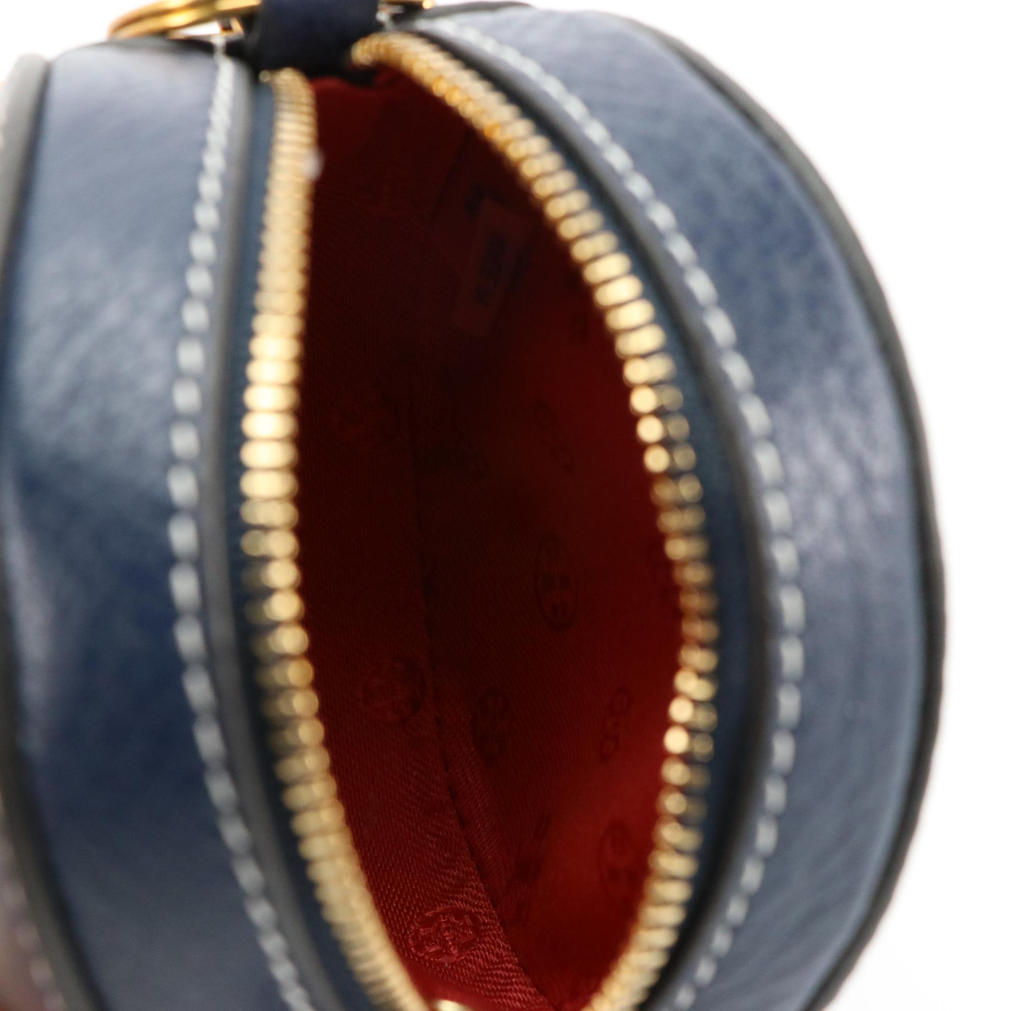 Tory Burch Brown and Black Leather Wallets, Navy Blue Leather Coin Pouch