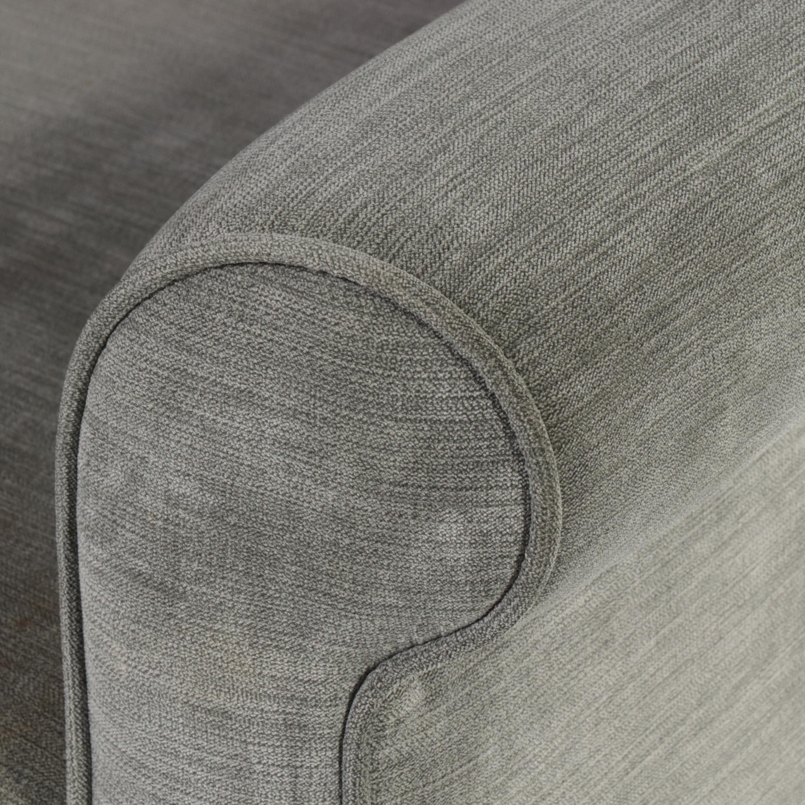 Flexsteel Custom-Upholstered Easy Armchair and Ottoman