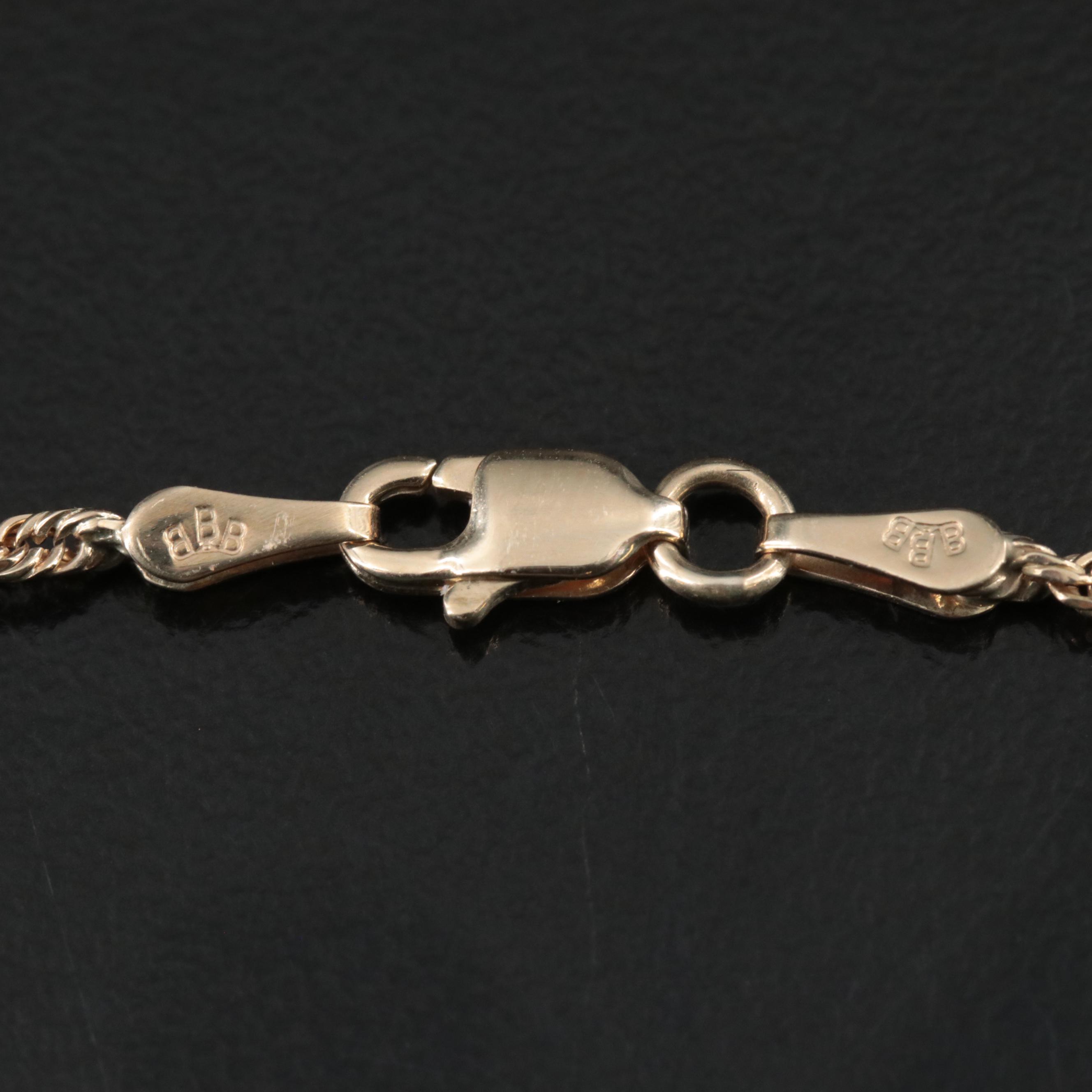 14K Rope Chain Necklace