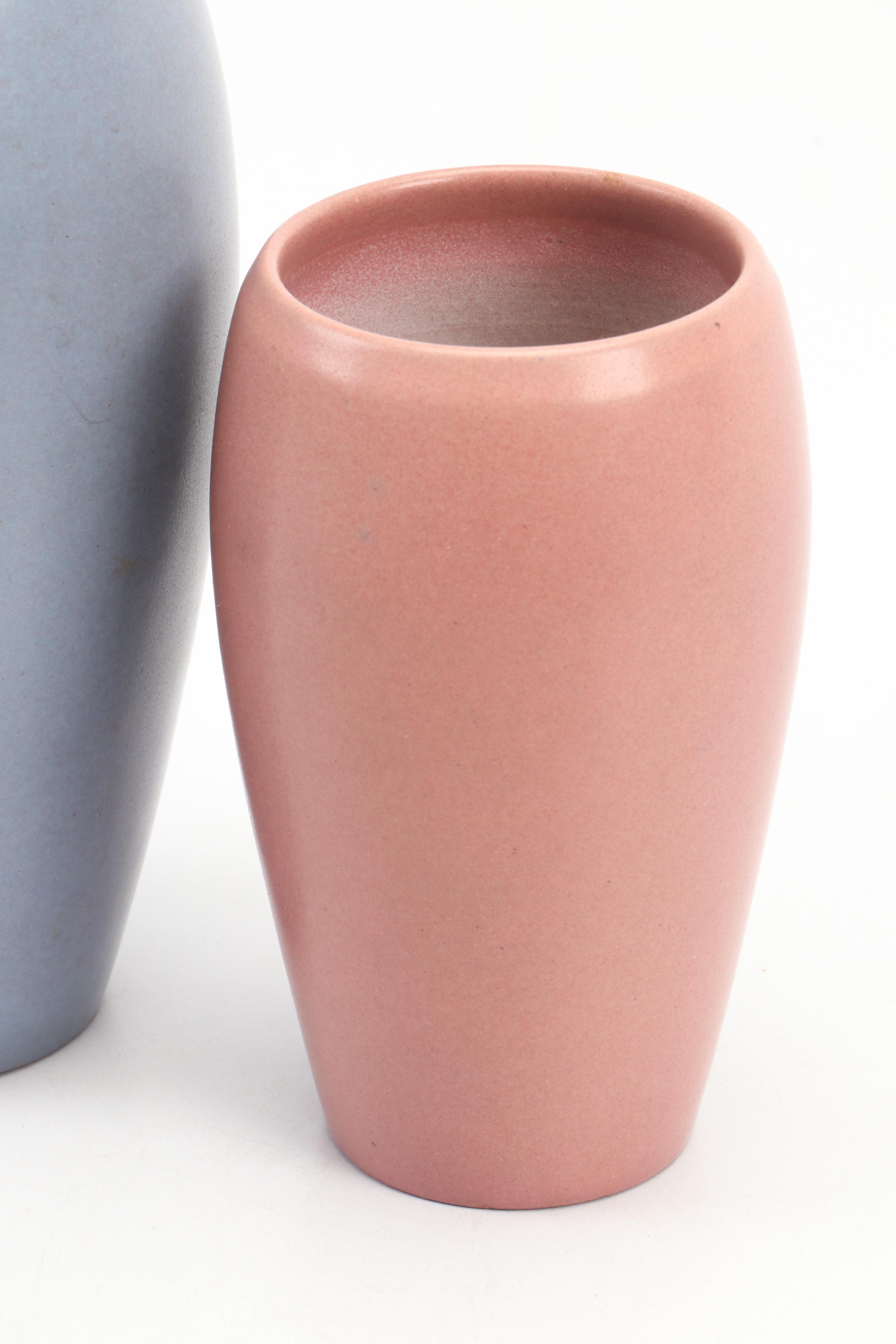 Marblehead Pottery Matte Ceramic Vases, Early 20th Century