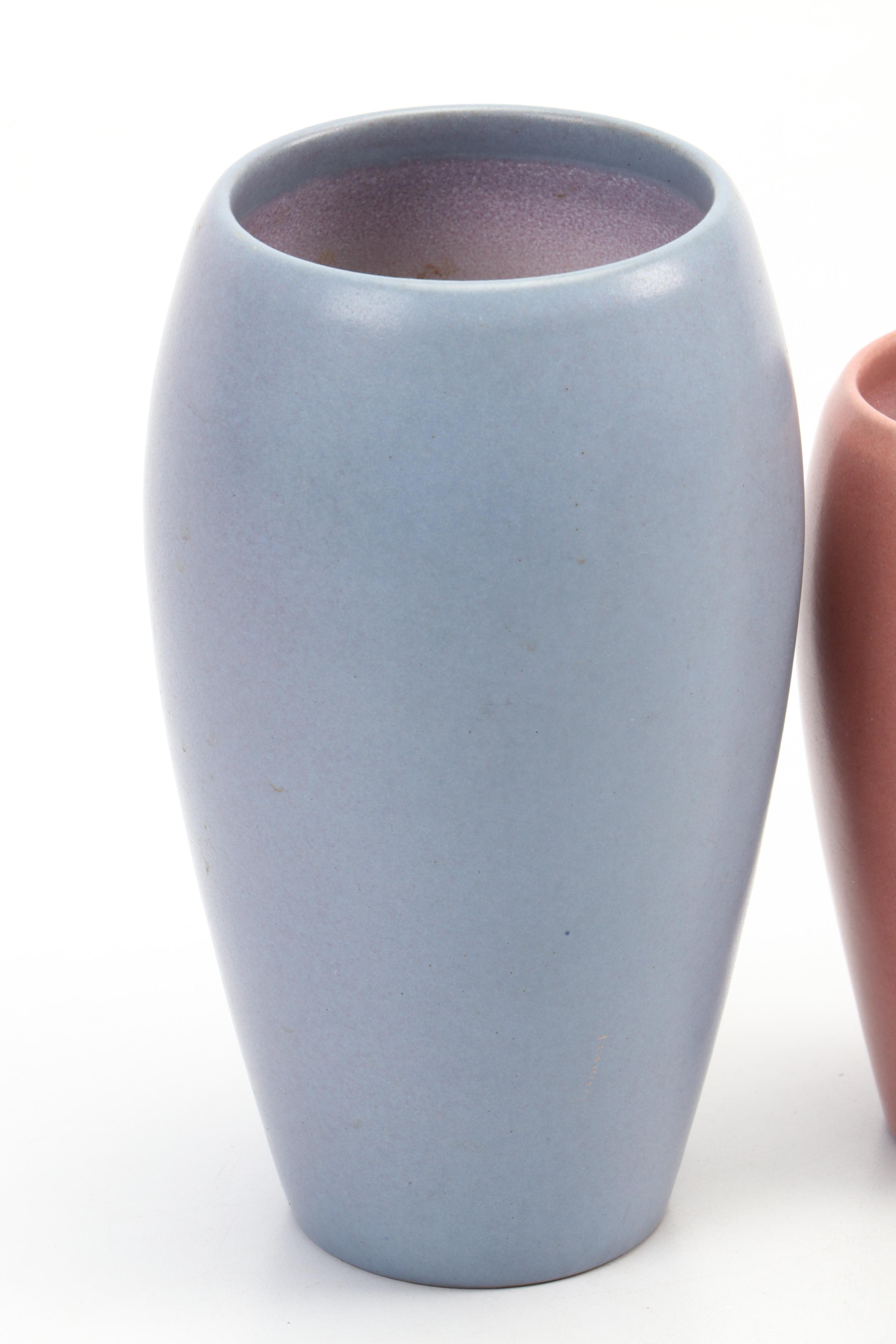 Marblehead Pottery Matte Ceramic Vases, Early 20th Century