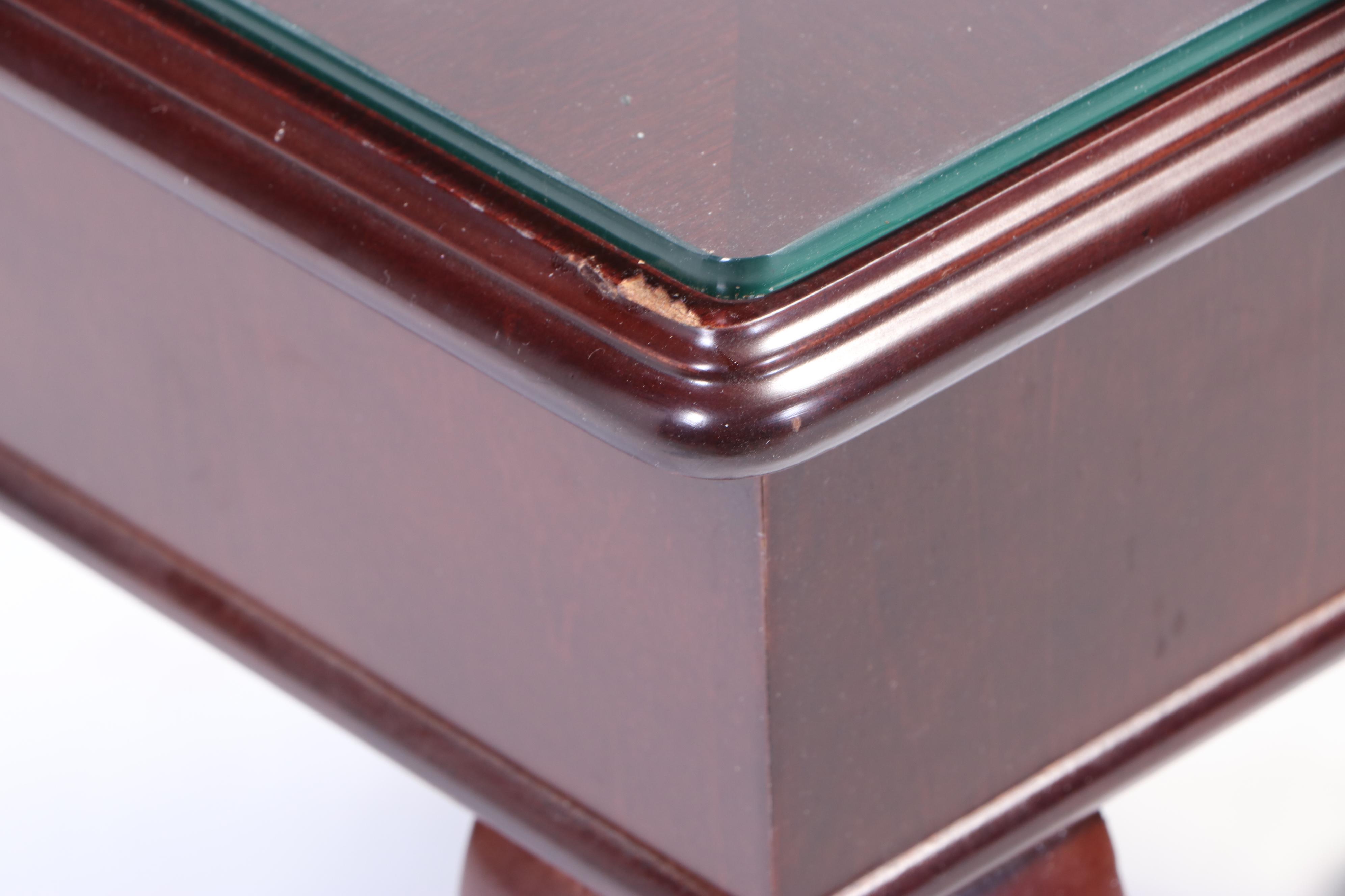 Three Bombay Company Queen Anne Style Mahogany-Stained Occasional Tables