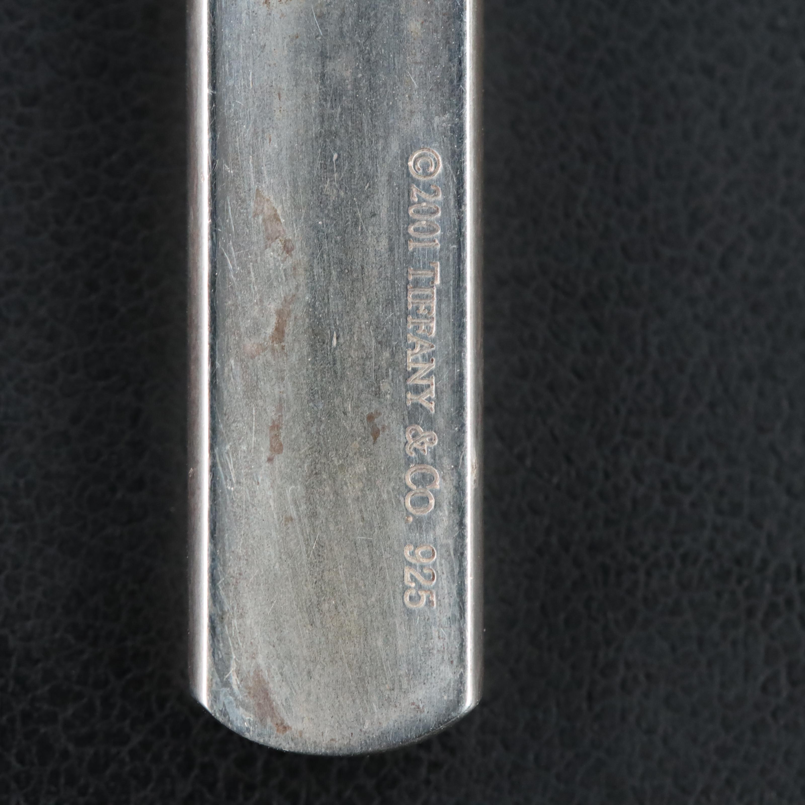 Tiffany & Co. Sterling Bar Pendant Necklace