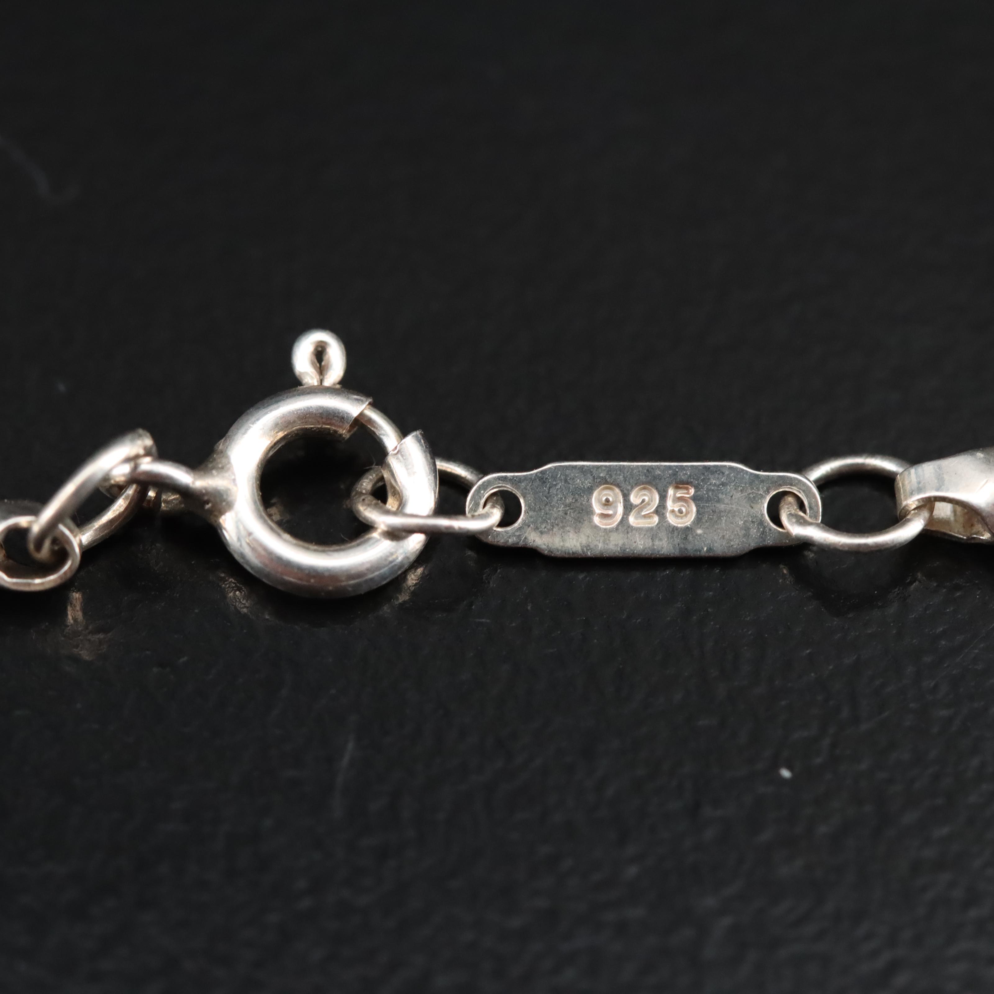 Tiffany & Co. Sterling Bar Pendant Necklace