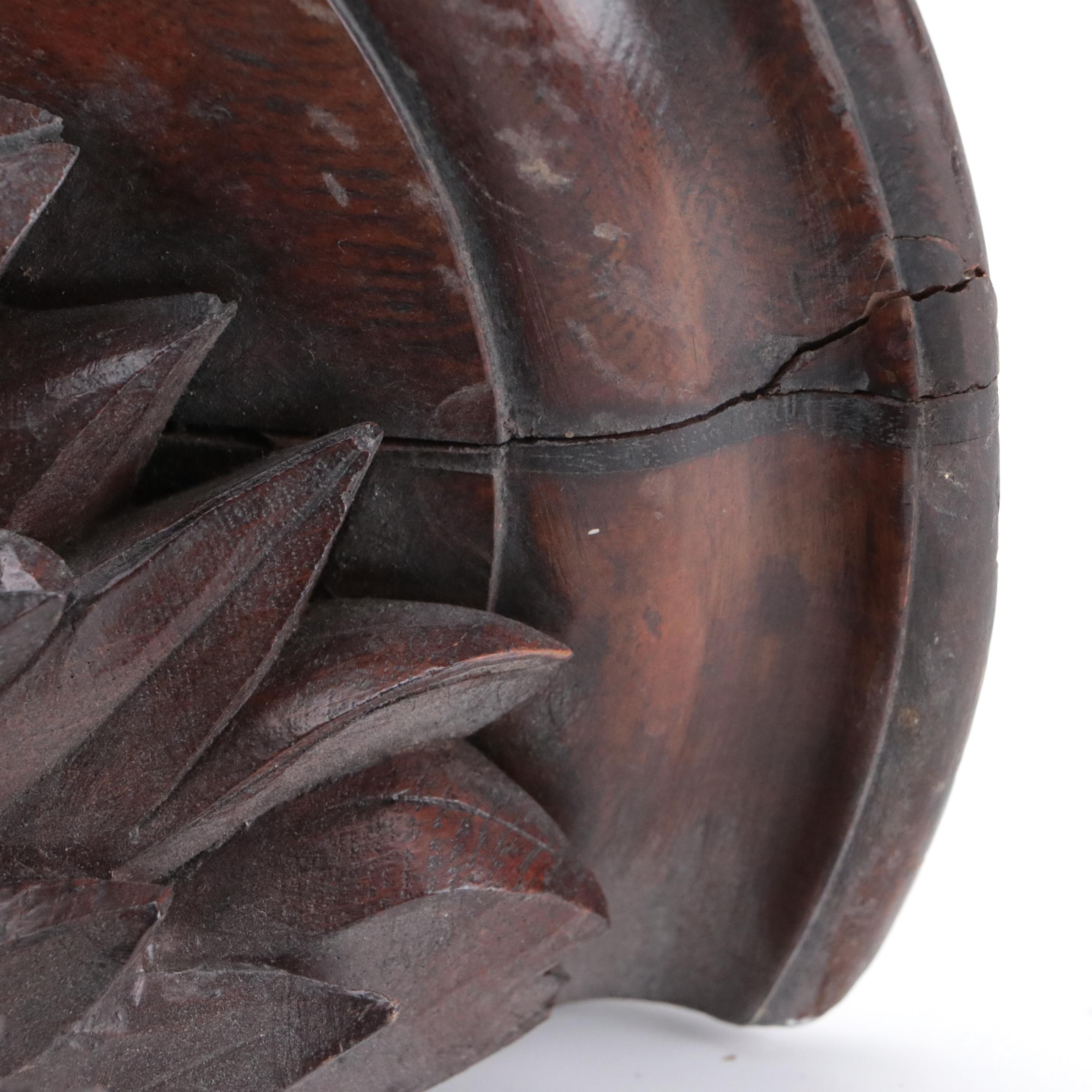 Black Forest Carved Bird Form Wall Shelves