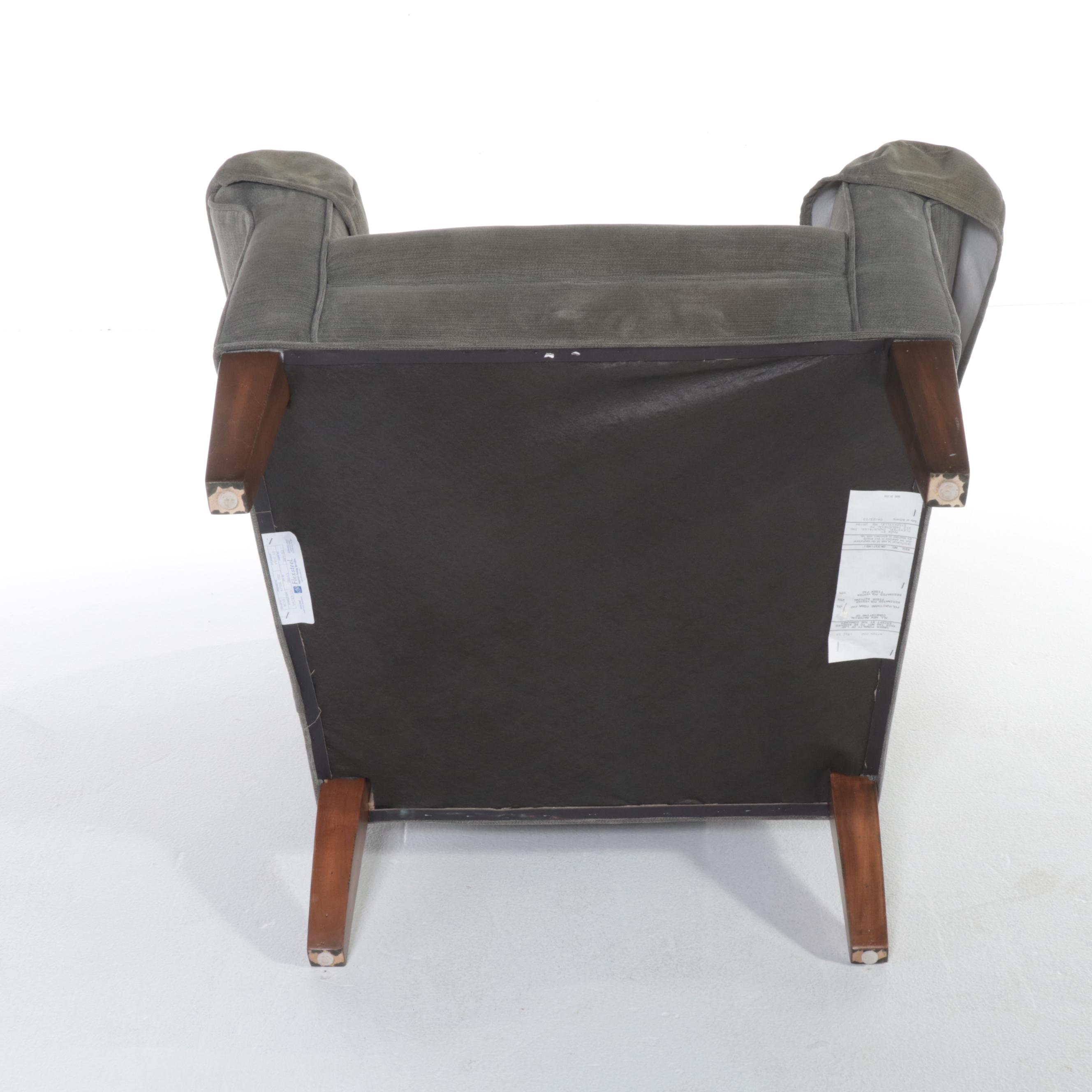 Flexsteel Custom-Upholstered Easy Armchair and Ottoman