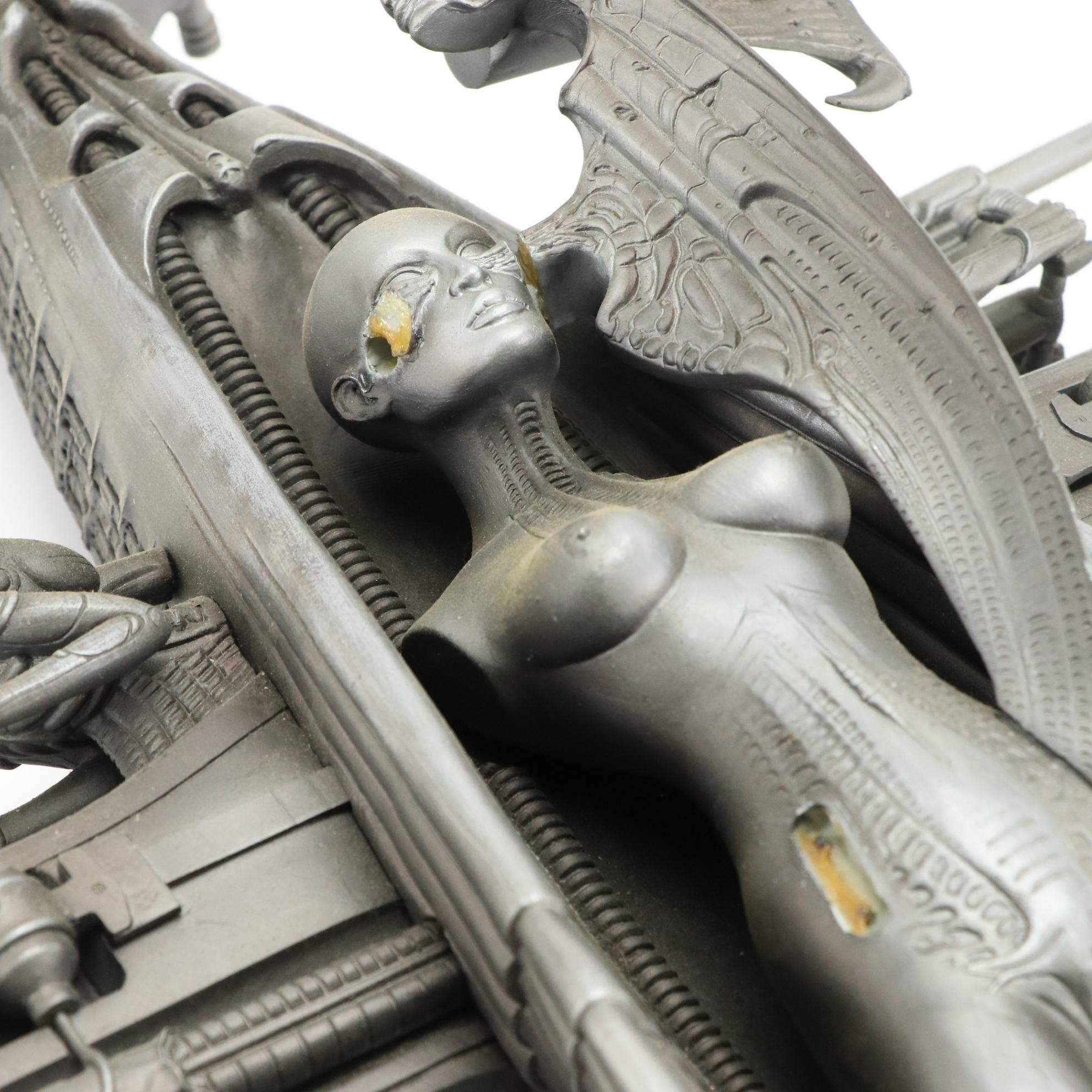 Cast Resin Alien Figurines After H. R. Giger Including "Spell"