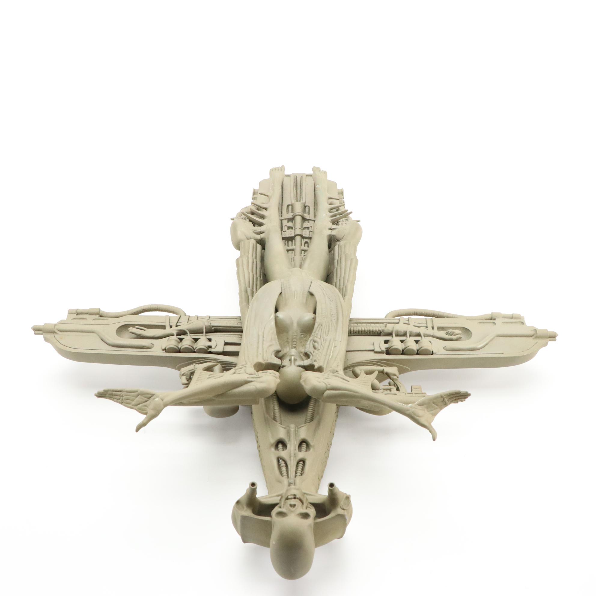 Cast Resin Alien Figurines After H. R. Giger Including "Spell"