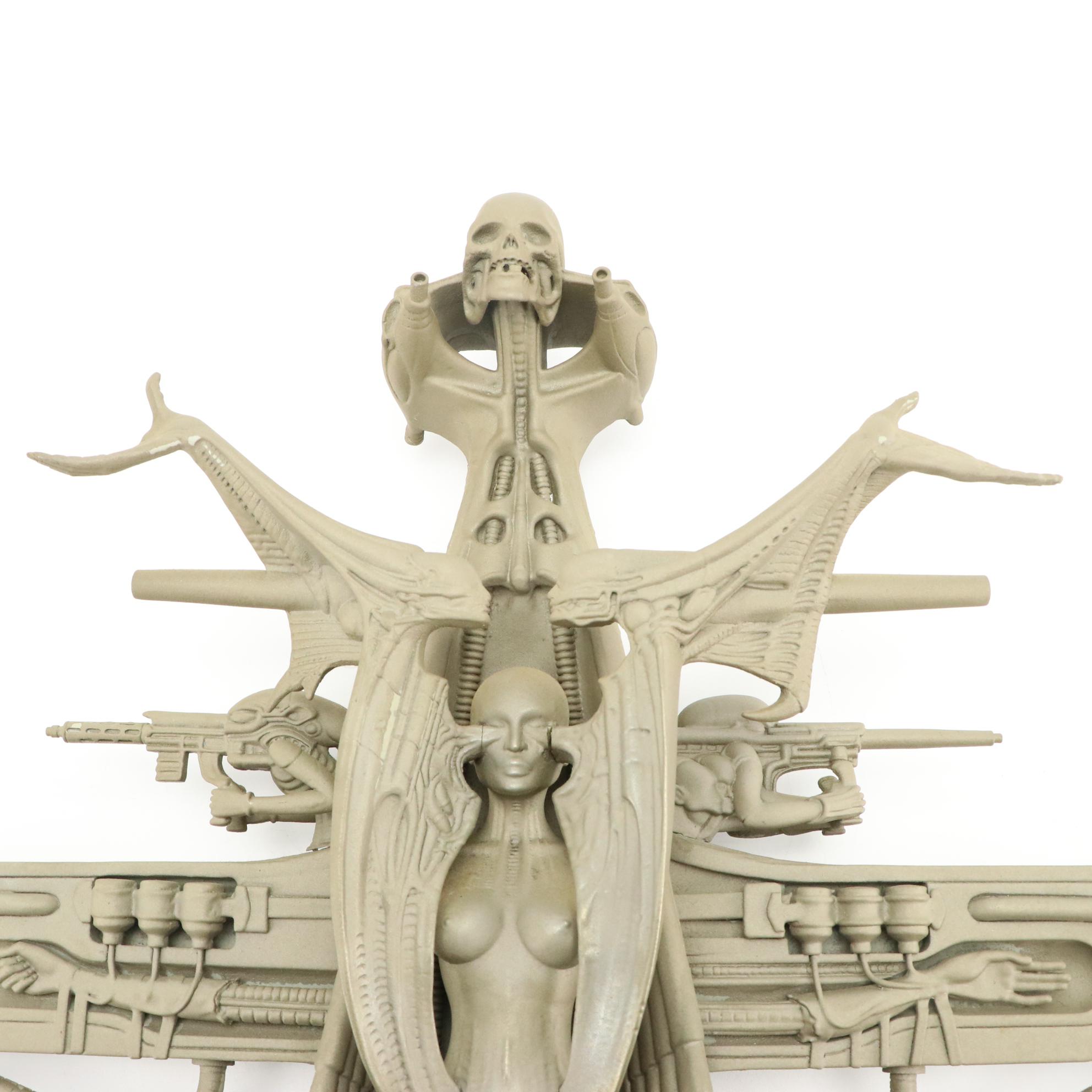 Cast Resin Alien Figurines After H. R. Giger Including "Spell"