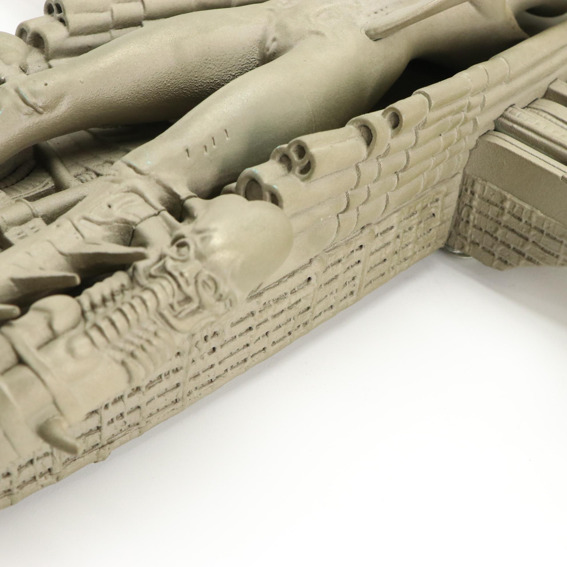 Cast Resin Alien Figurines After H. R. Giger Including "Spell"