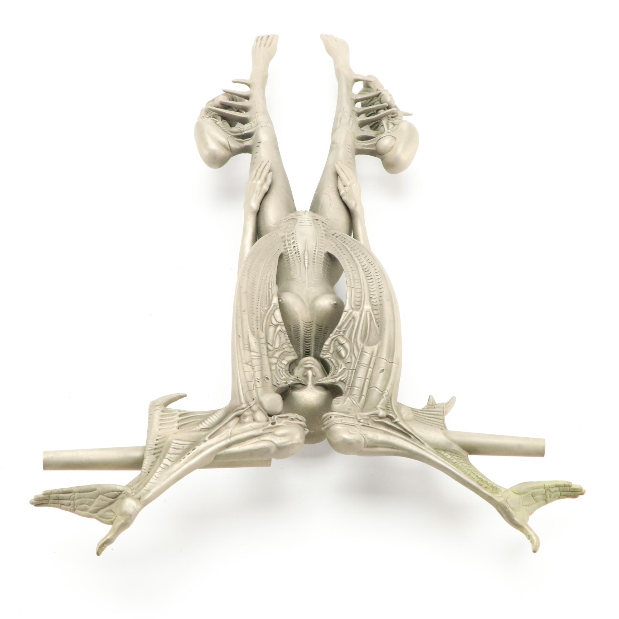 Cast Resin Alien Figurines After H. R. Giger Including "Spell"