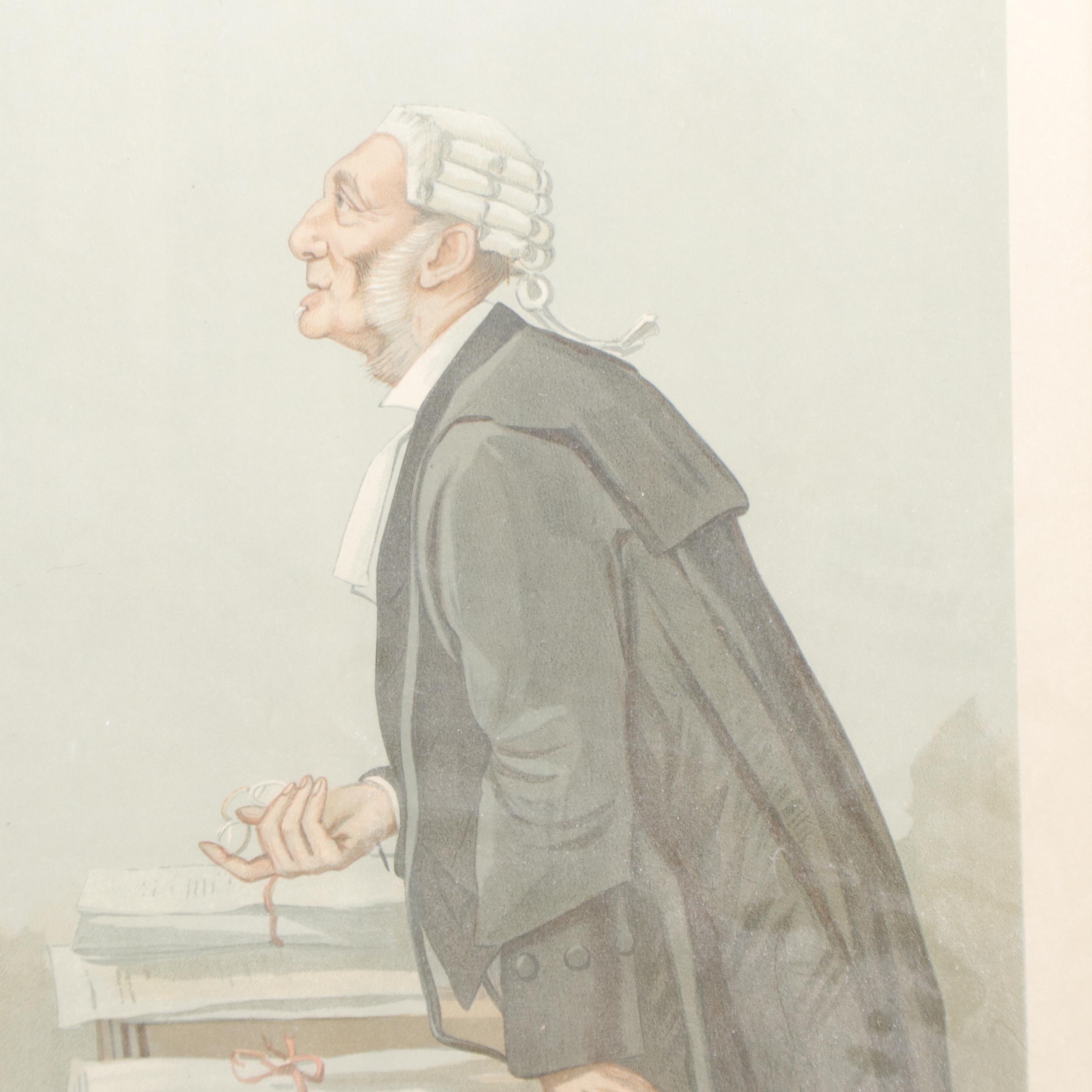 Vanity Fair Lithographs of Courtroom Portraits, 19th and 20th Century