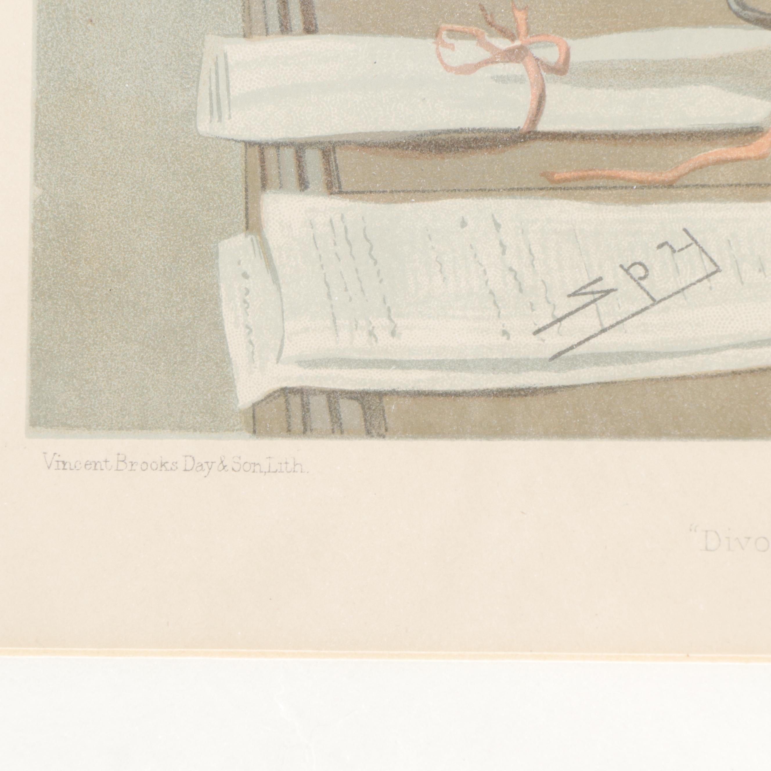 Vanity Fair Lithographs of Courtroom Portraits, 19th and 20th Century