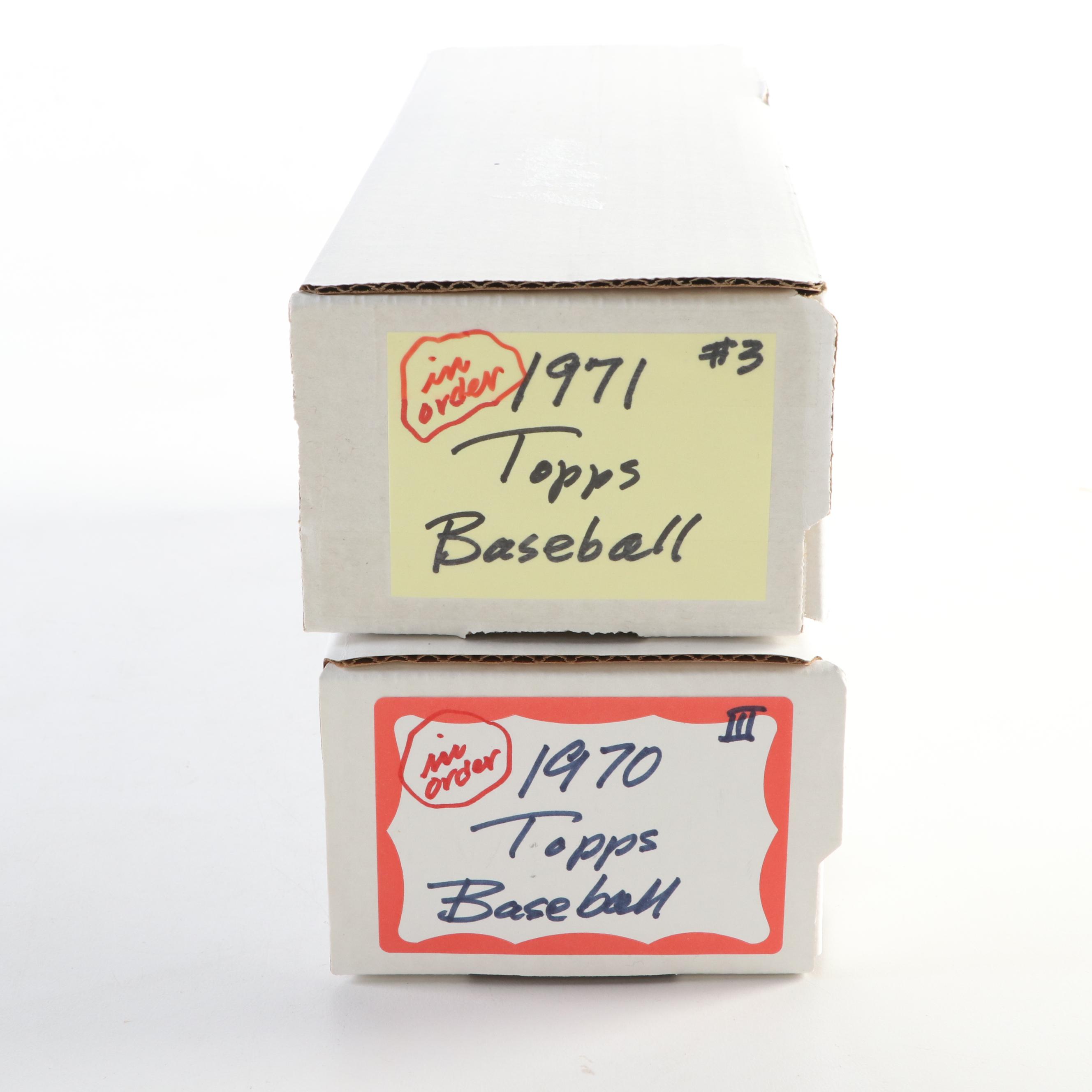 1970 and 1971 Topps Baseball Cards Featuring Reggie Jackson, Tom Seaver, More