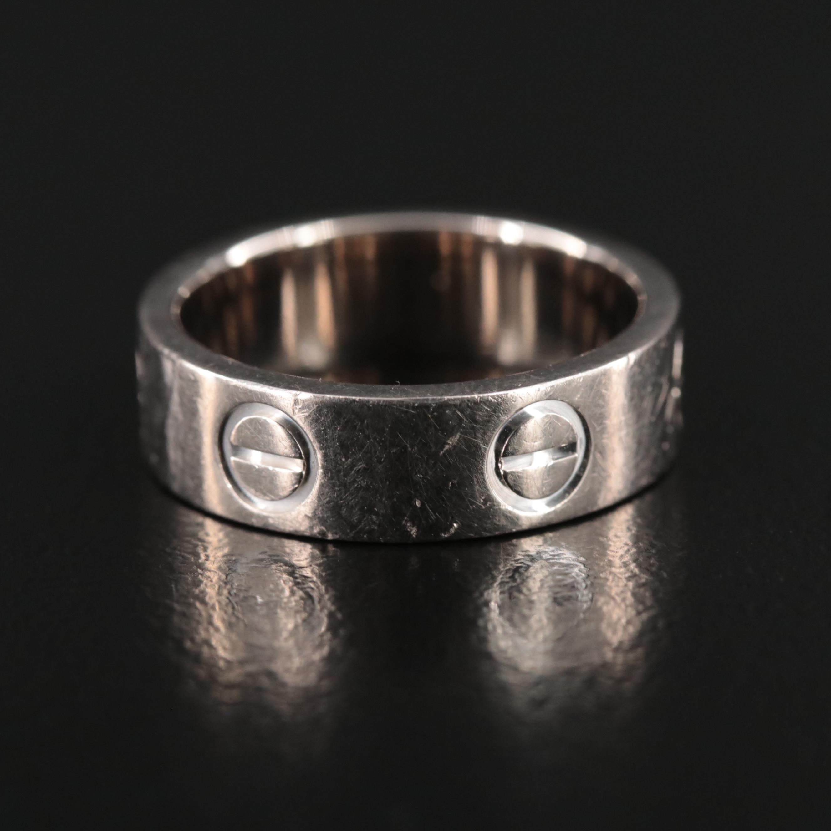 Cartier 18K White Gold Love Ring