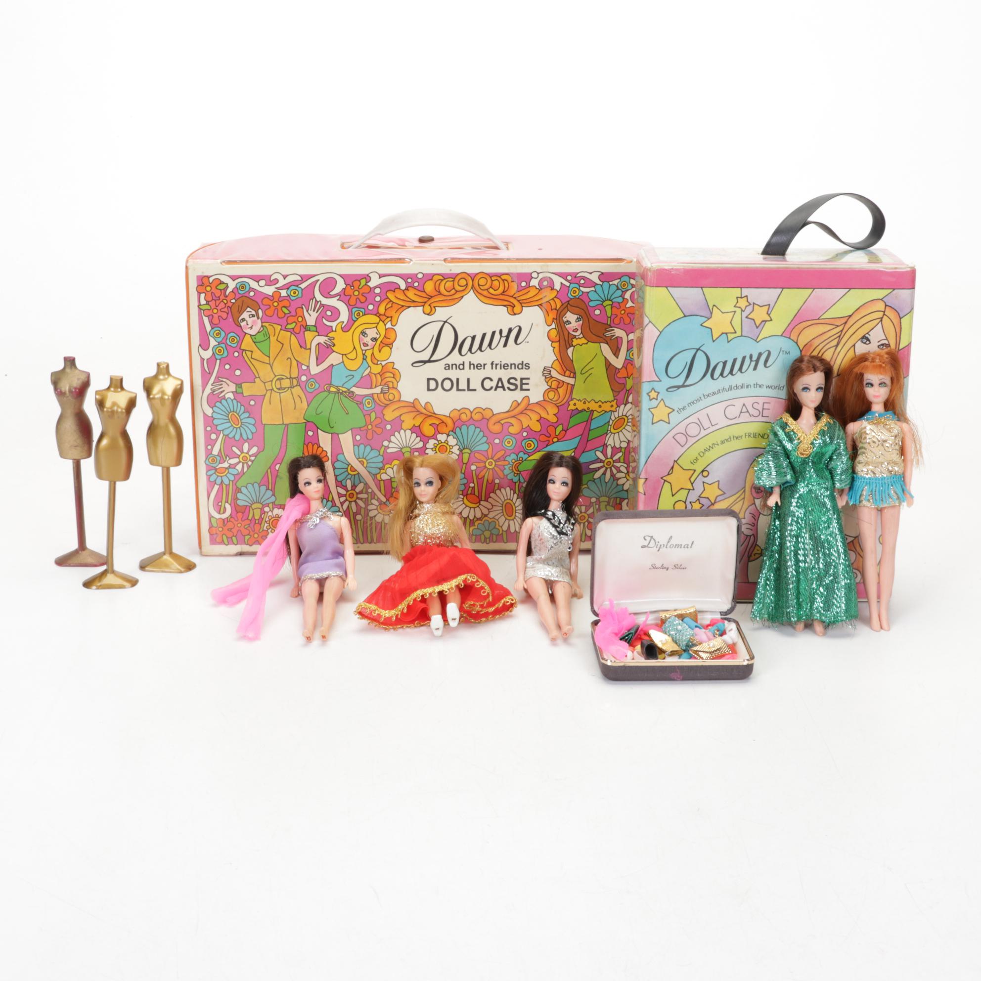 Dawn Doll Collection Including Dawn and Friends, Cases, Clothing and Accessories