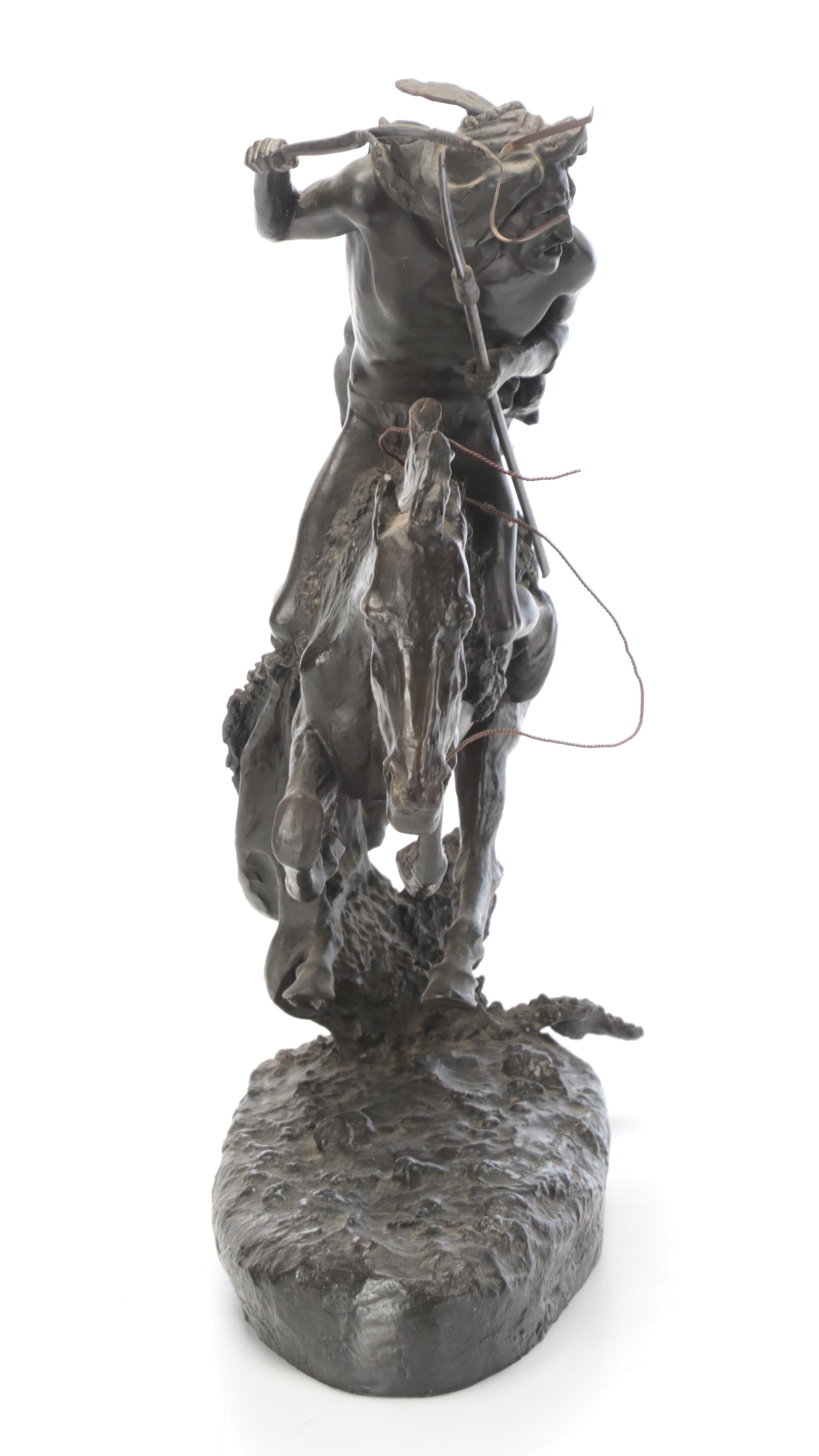 Bronze Sculpture "The Cheyenne" after Frederic Remington