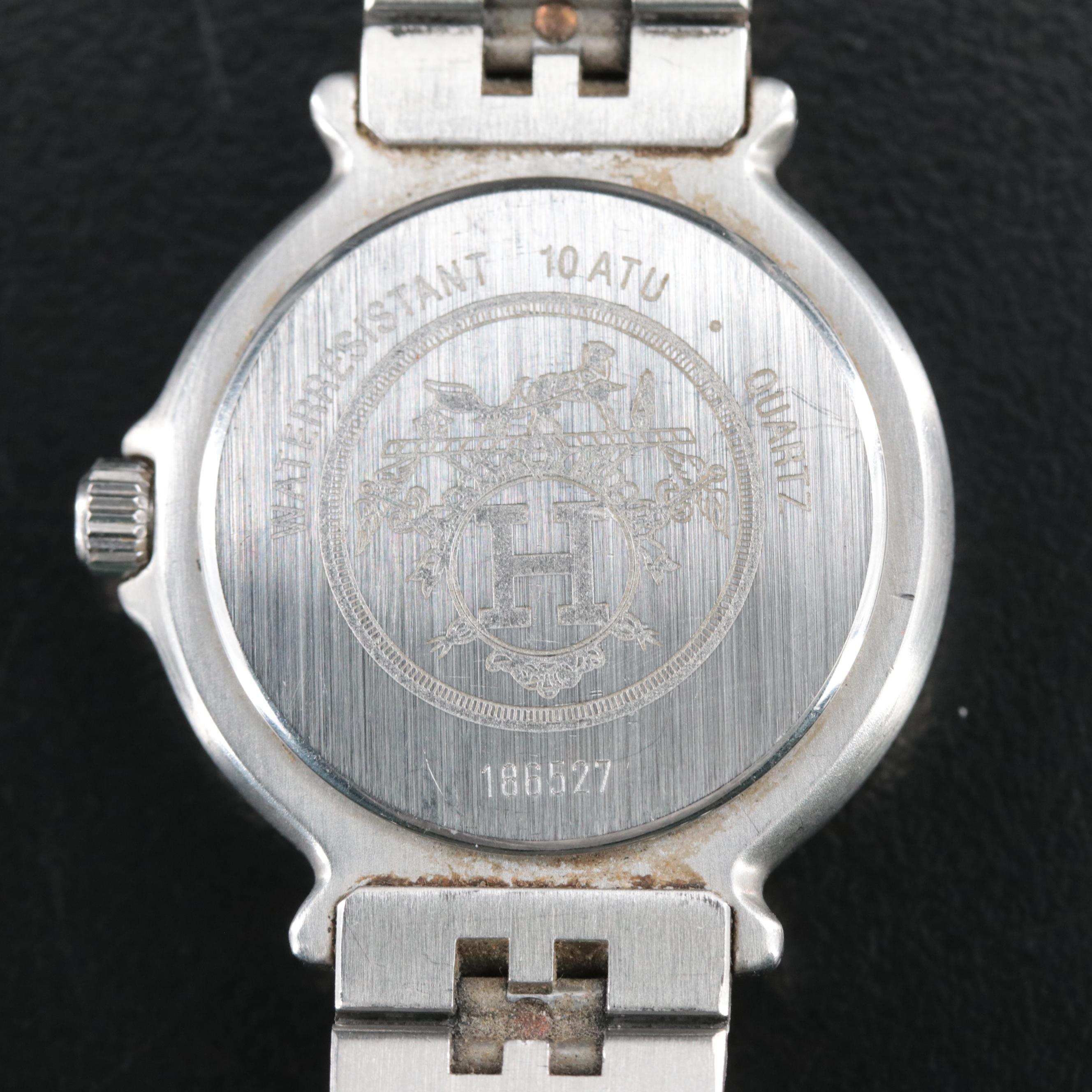 Hermès Clipper Water Resistant Swiss Made Quartz Watch With Box