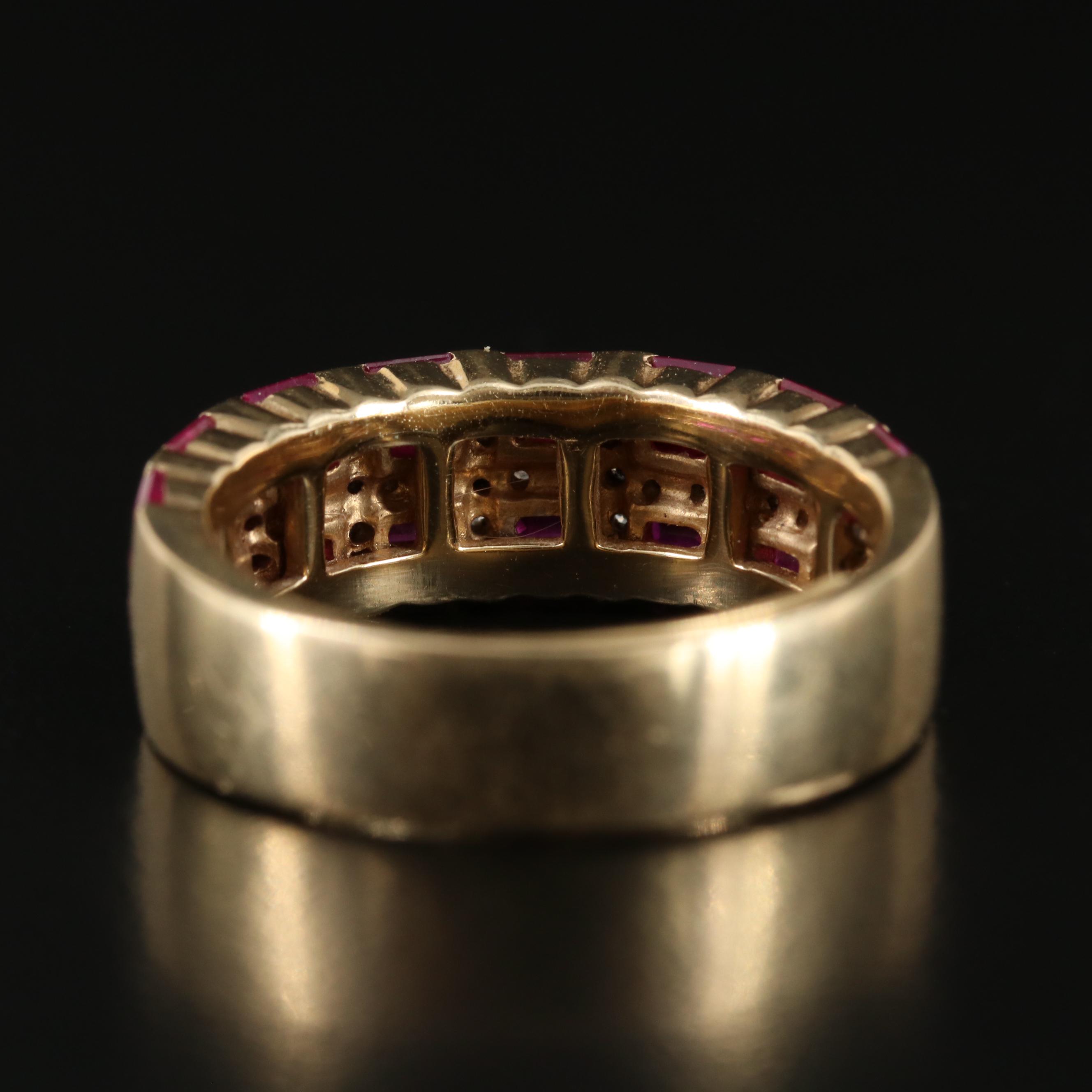 14K Ruby and Diamond Ring