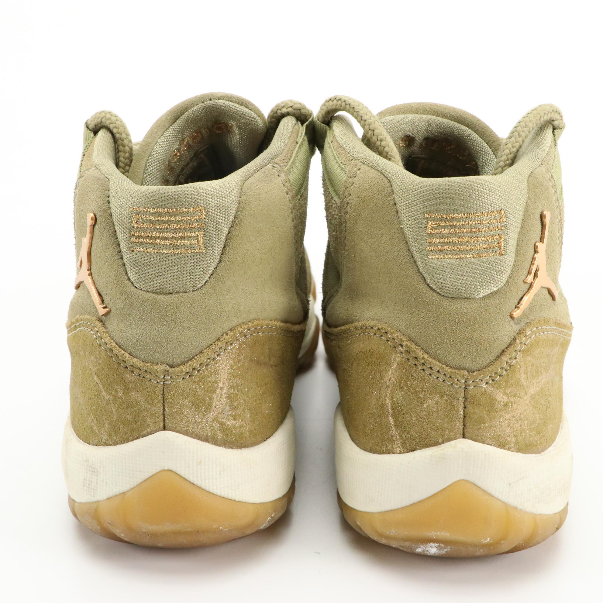 jordan retro 11 olive green