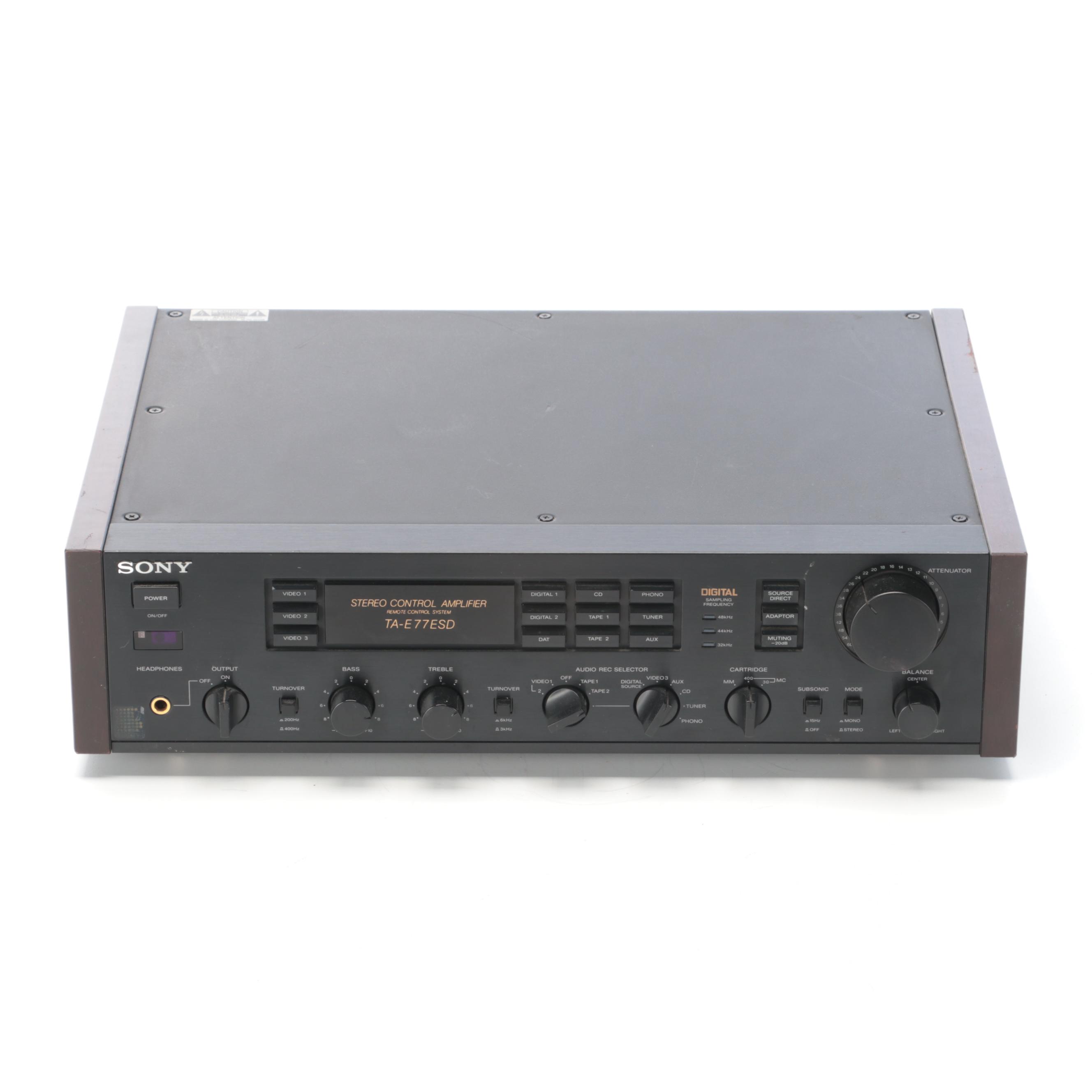 Sony TA-E77ESD Stereo Control Amplifier