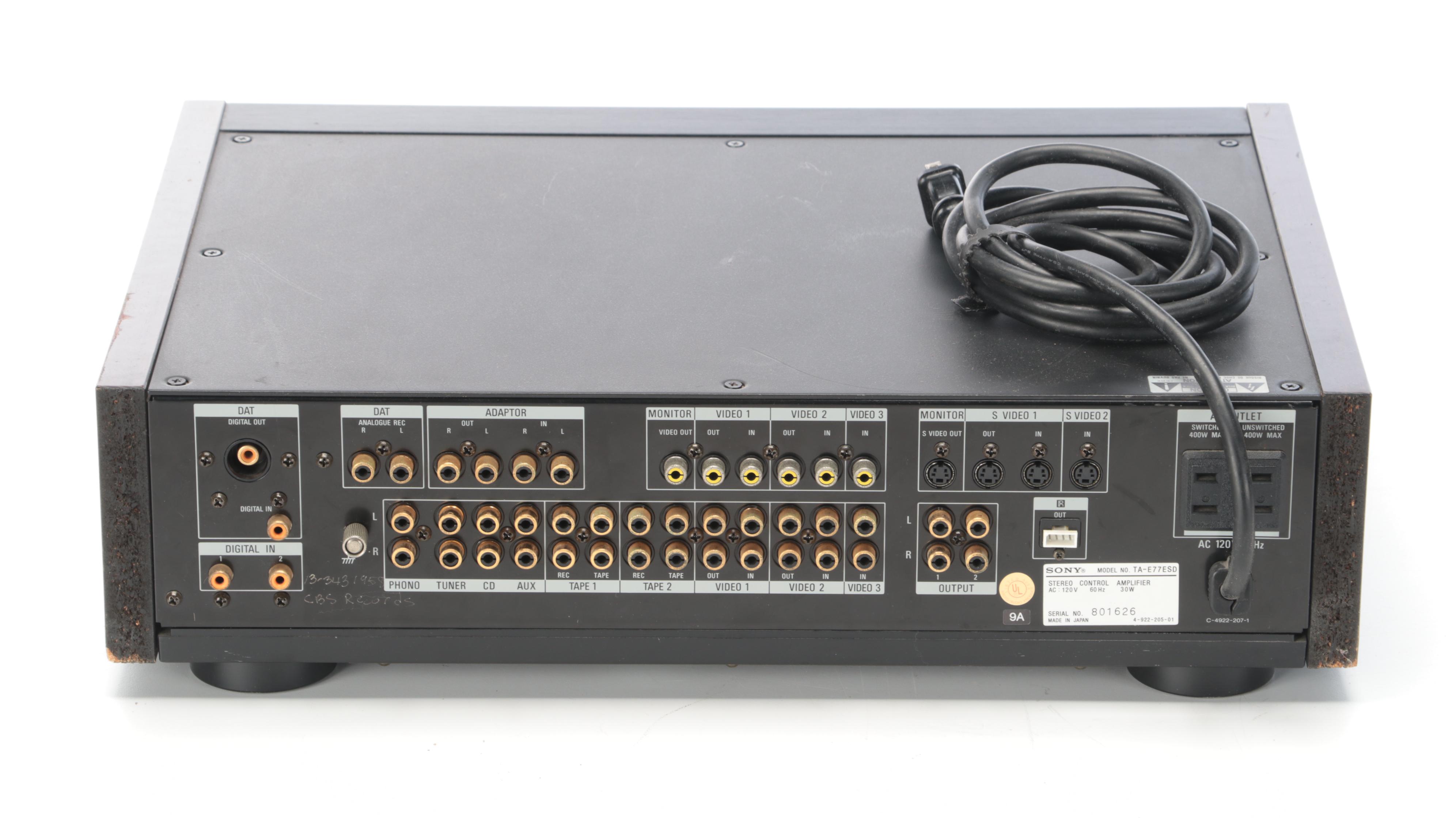 Sony TA-E77ESD Stereo Control Amplifier