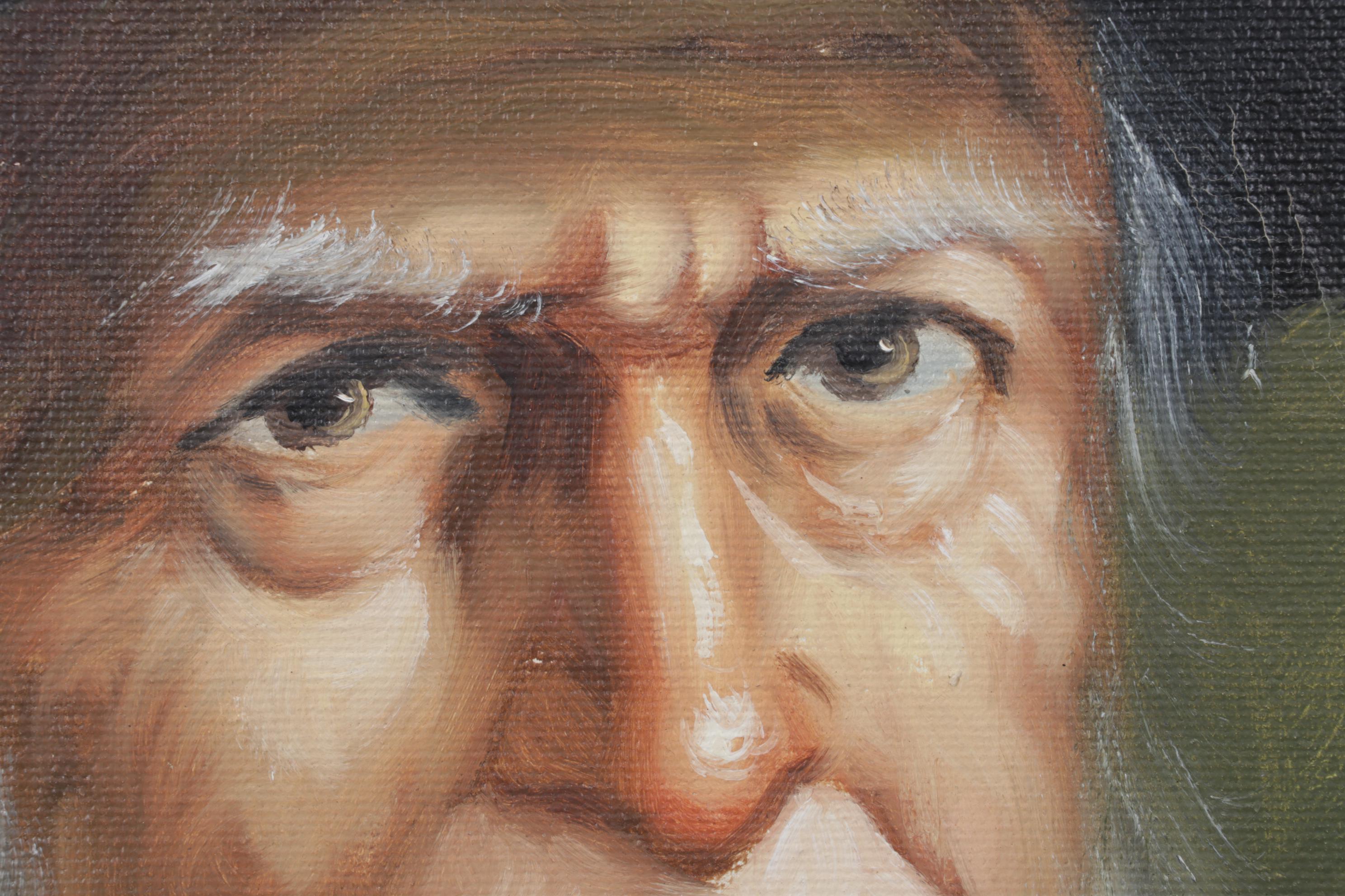 Portrait Oil Painting After Charles Van Meer