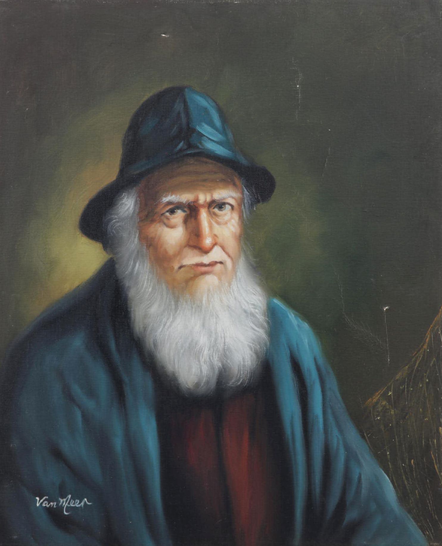 Portrait Oil Painting After Charles Van Meer