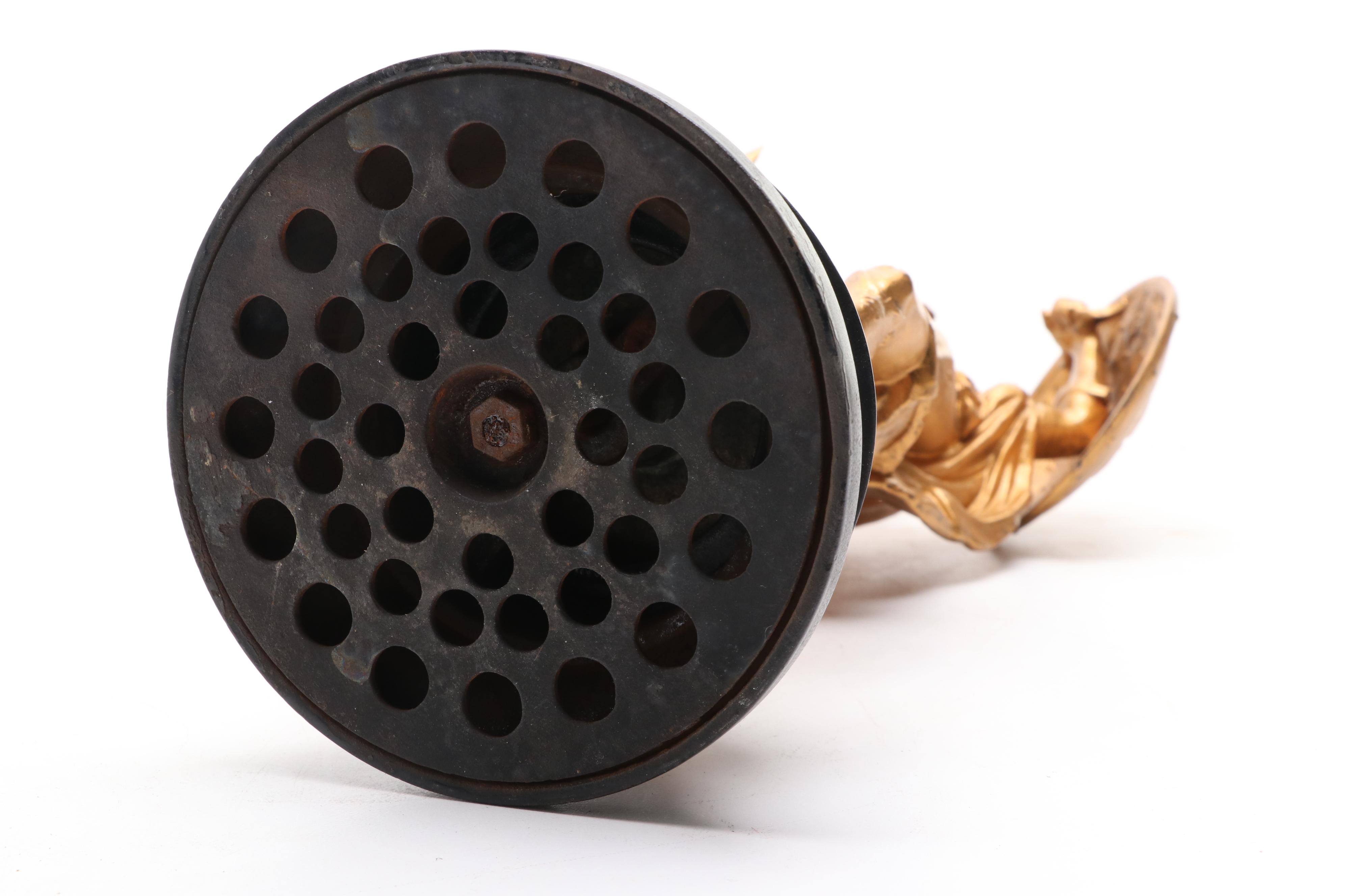 Victorian Gold-Painted Spelter Sculpture of a Classical Soldier, Circa 1900