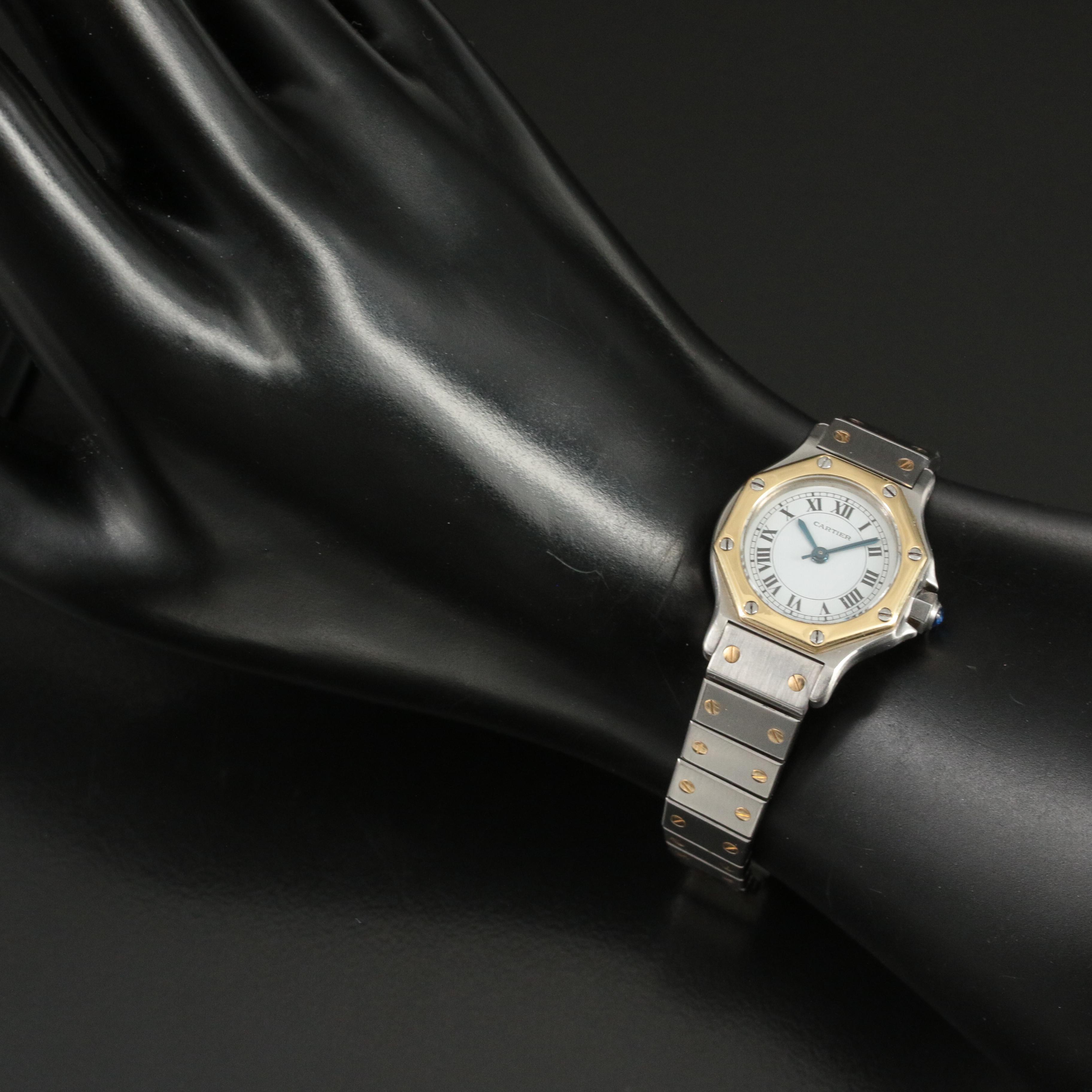 Cartier Santos de Cartier Small 18K and Stainless Steel Automatic Watch