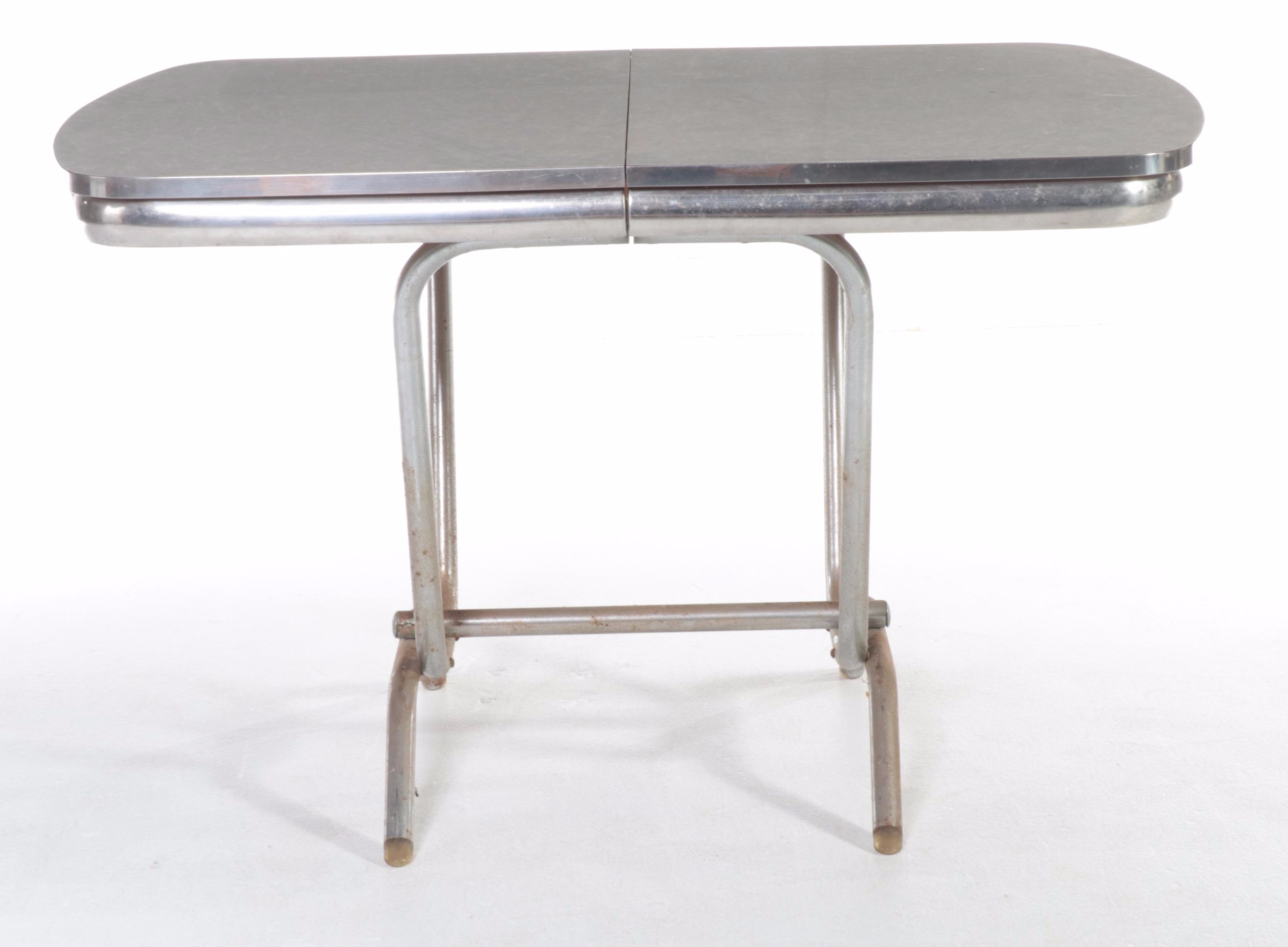 Chrome and Laminate Dining Table, 1950s