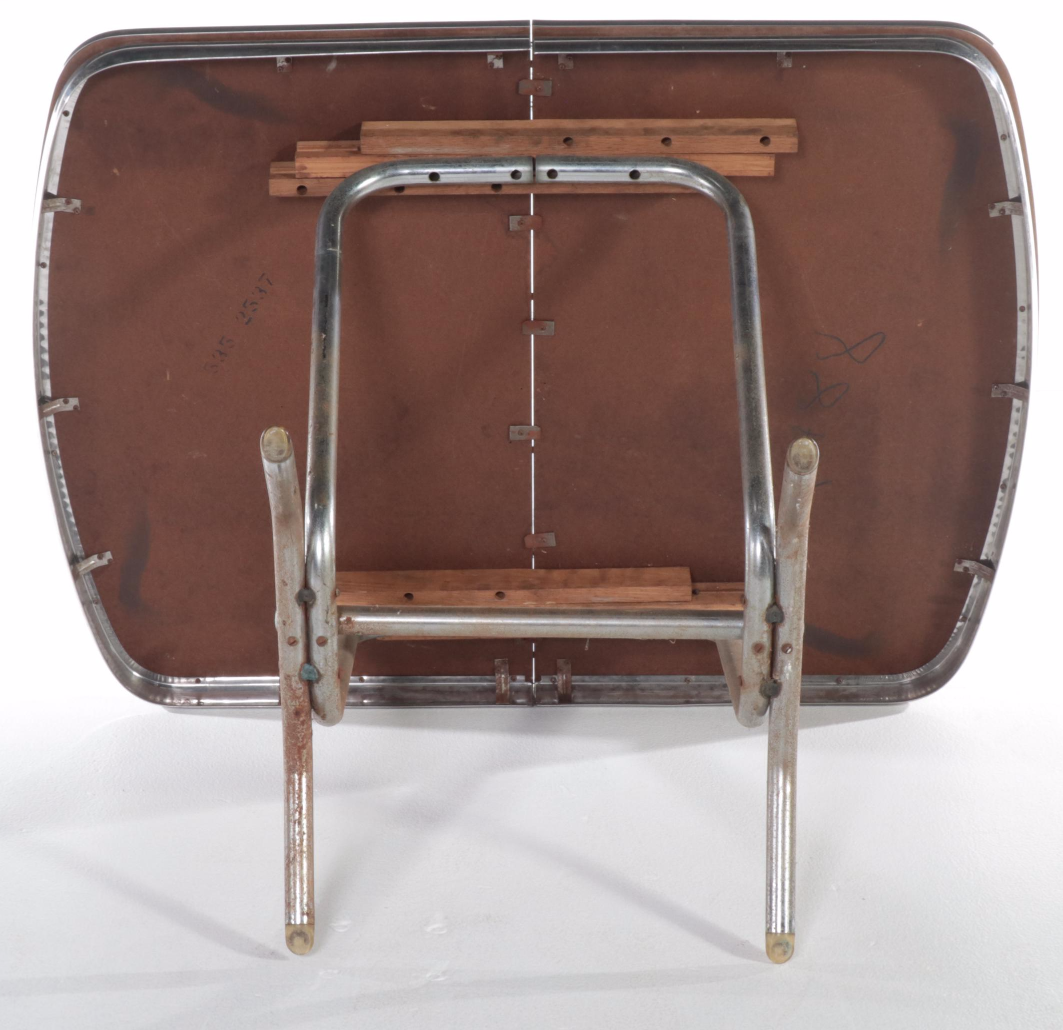 Chrome and Laminate Dining Table, 1950s