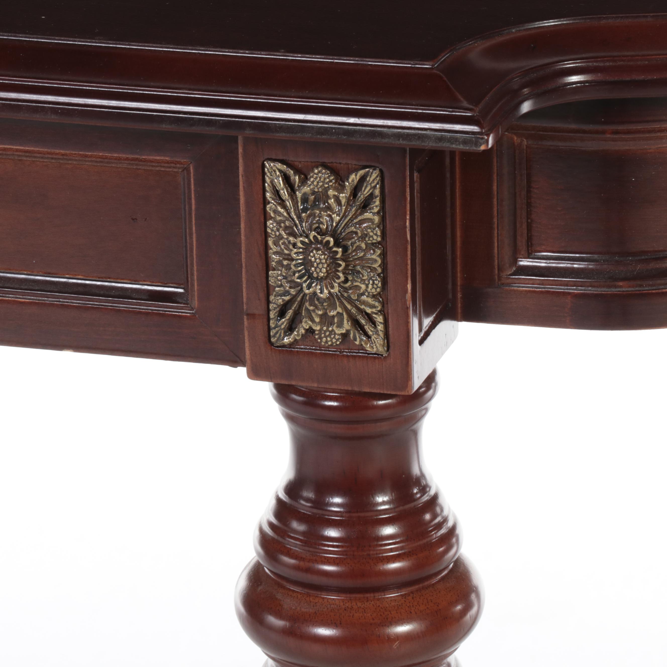 The Bombay Company Louis XVI Style Mahogany-Stained Console Table