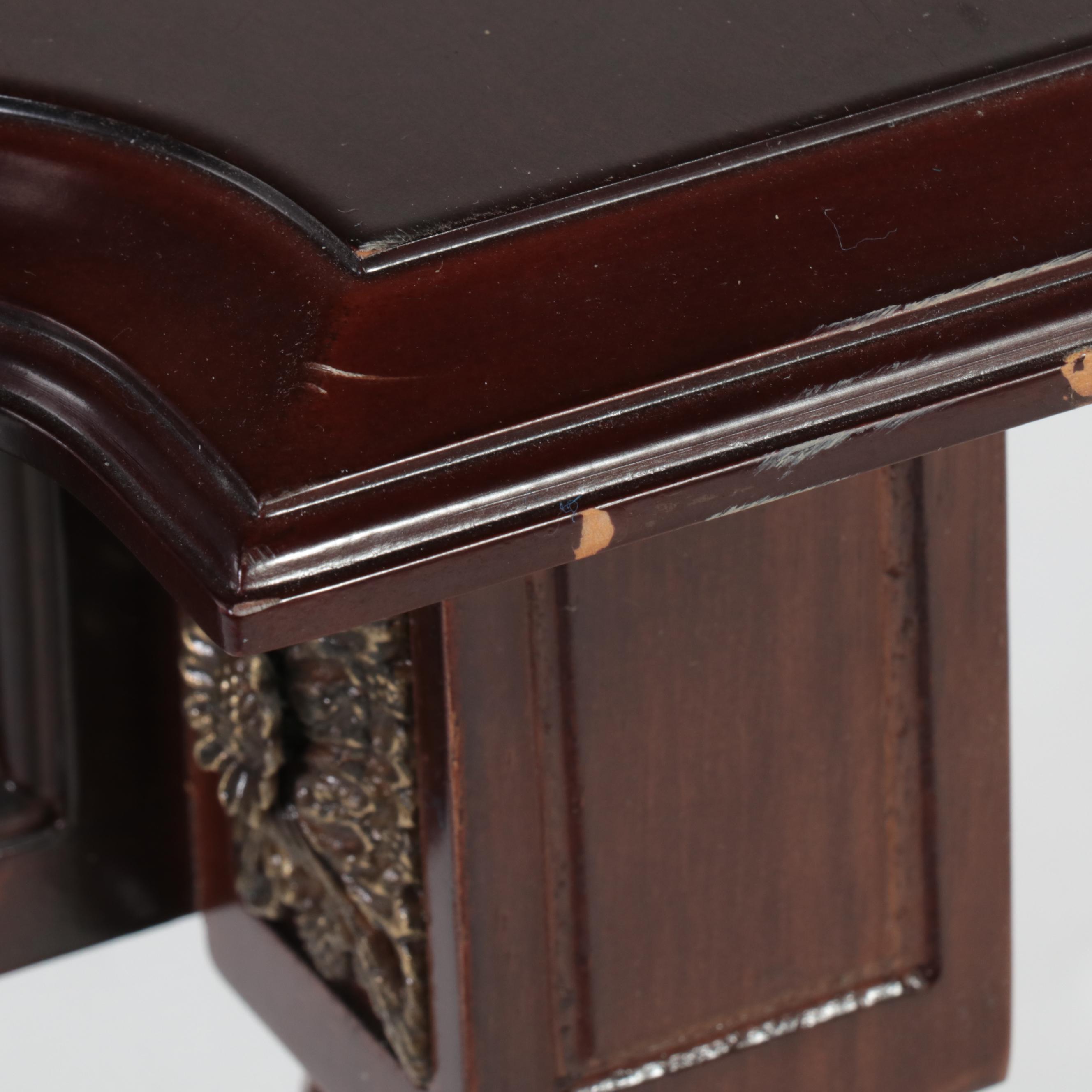 The Bombay Company Louis XVI Style Mahogany-Stained Console Table