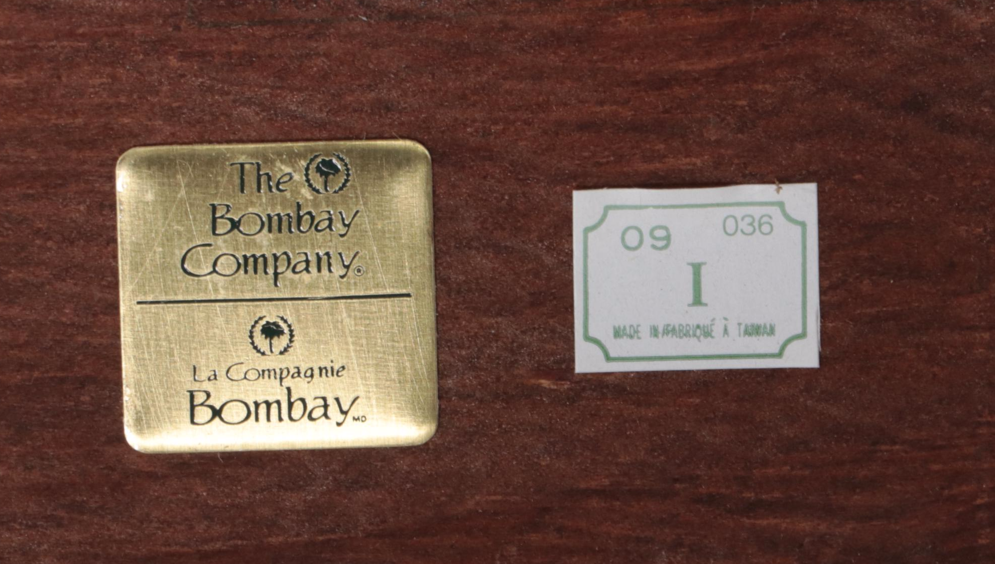 The Bombay Company Louis XVI Style Mahogany-Stained Console Table