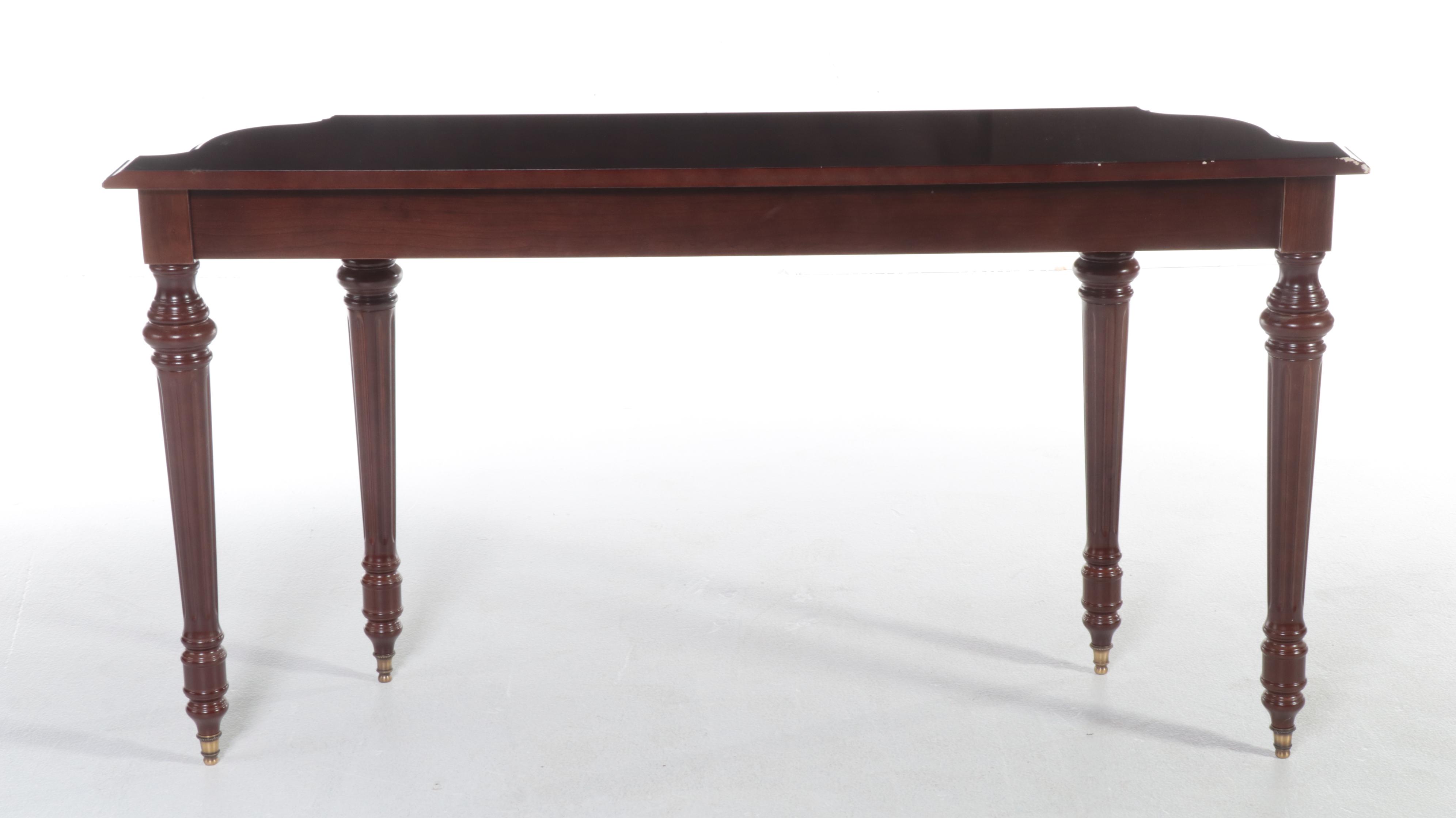 The Bombay Company Louis XVI Style Mahogany-Stained Console Table
