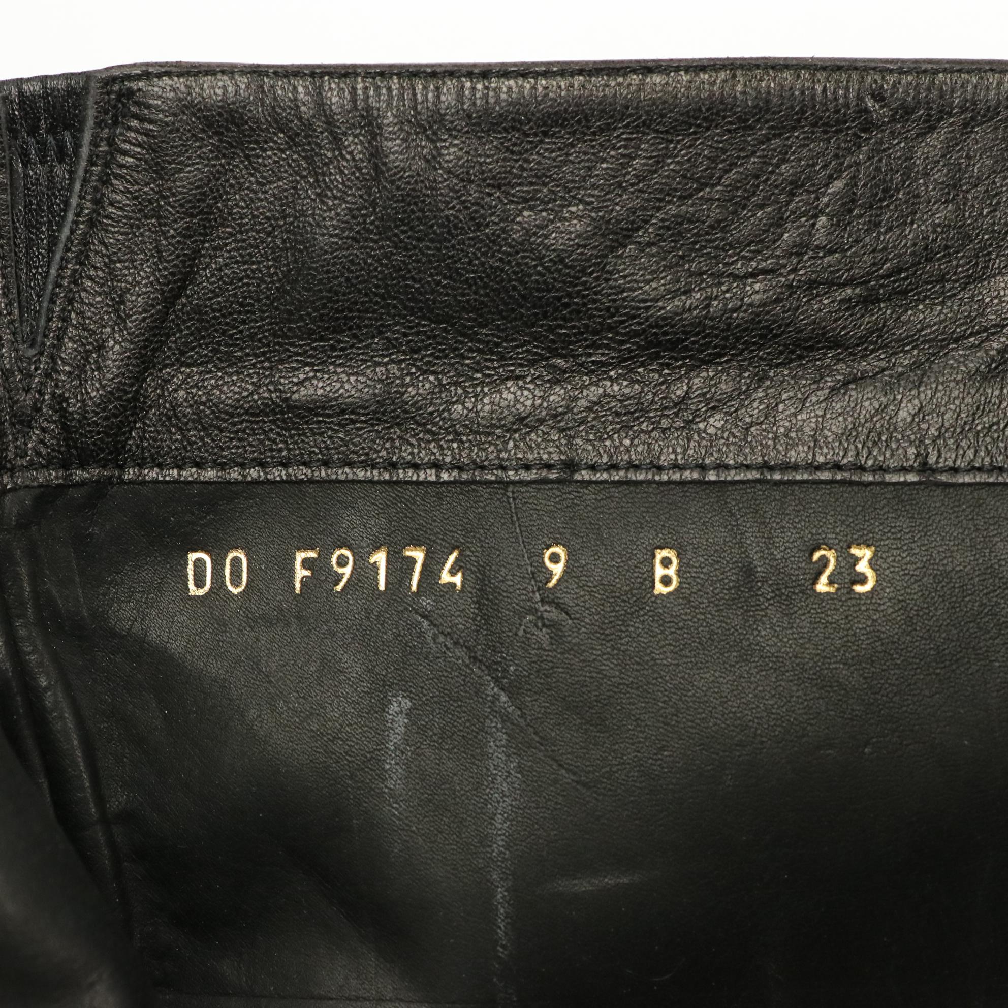 Cole Haan Black Leather Zip Boots