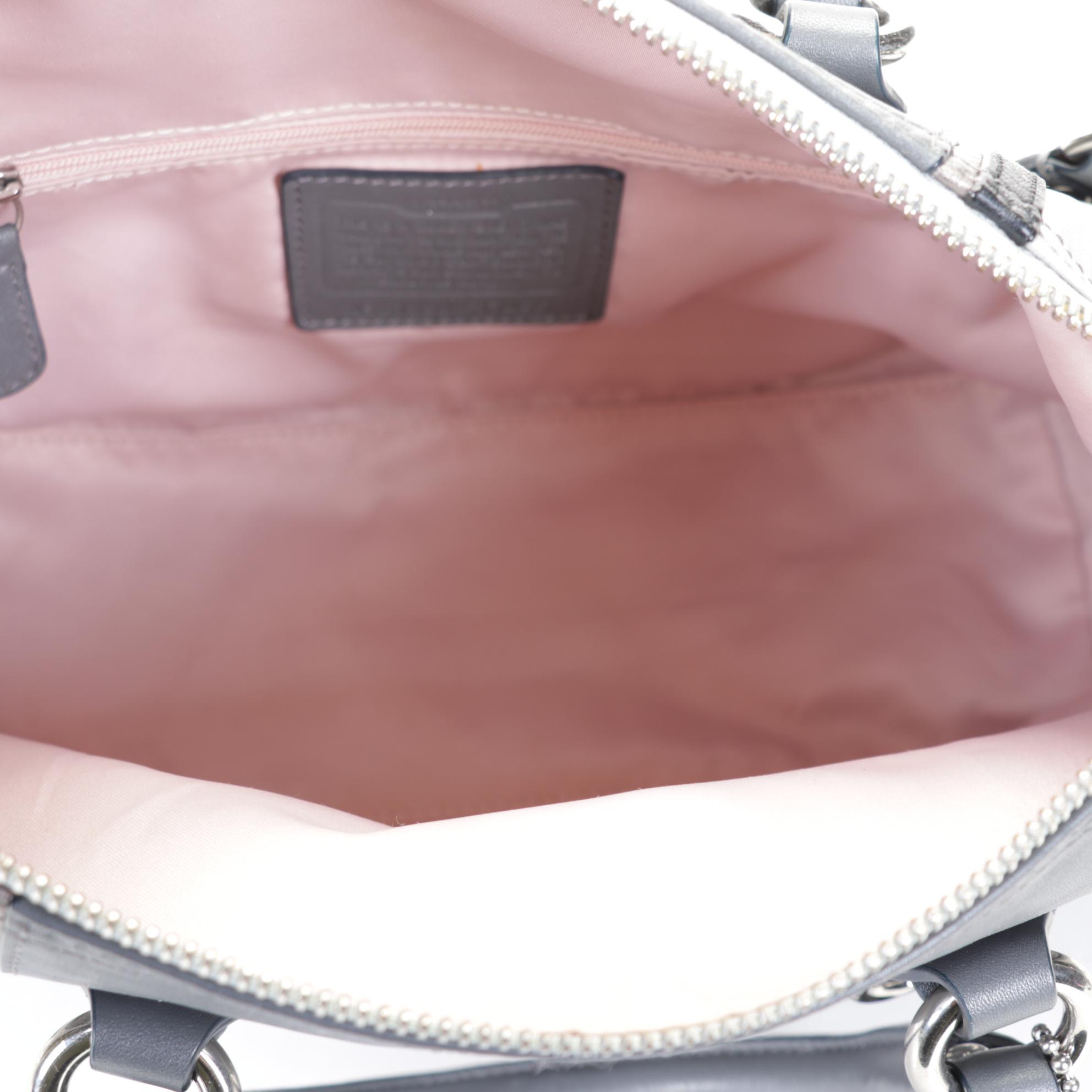 Coach Gray and Brown Leather Shoulder Bags